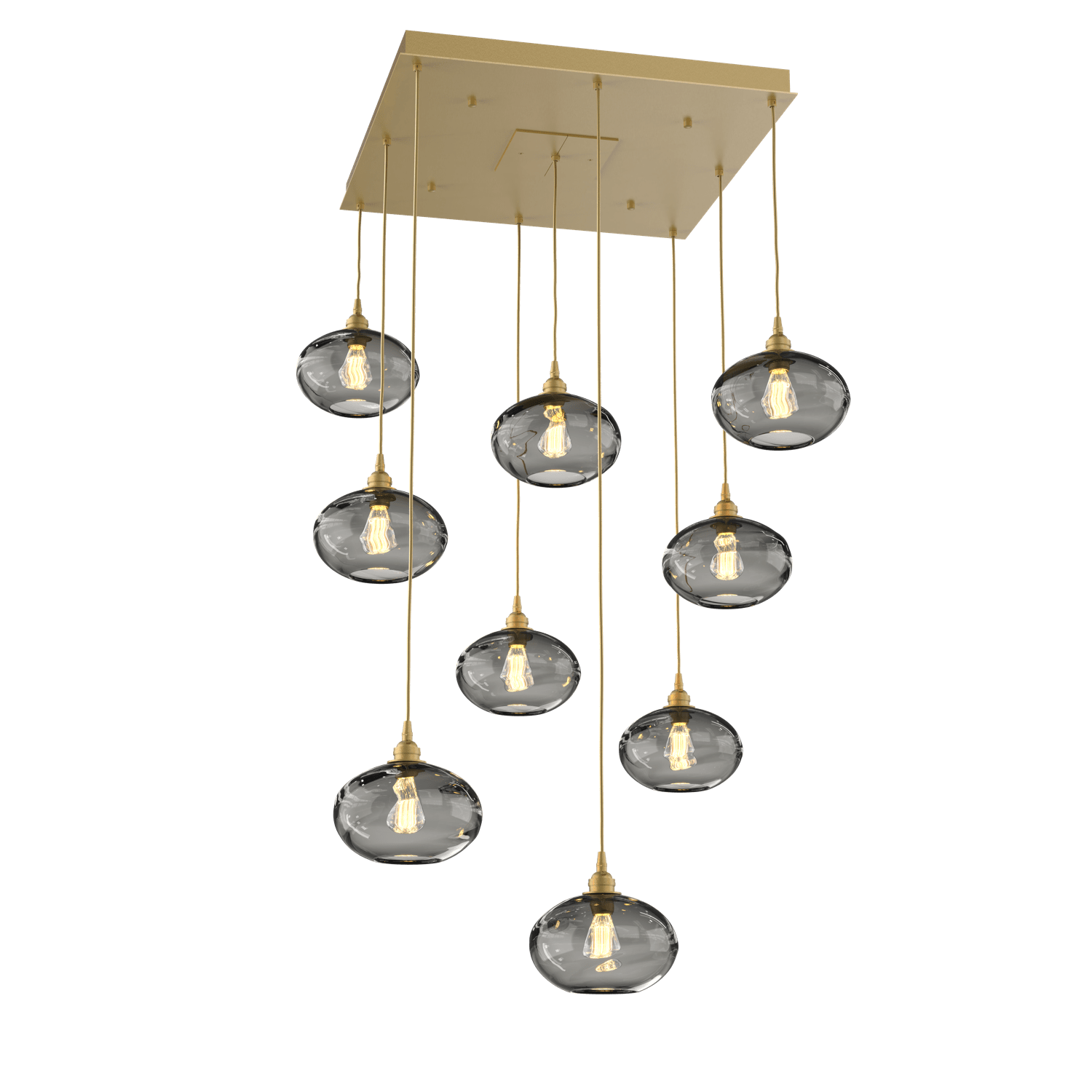 CHB0036-09-GB-OS-Hammerton-Studio-Optic-Blown-Glass-Coppa-9-light-square-pendant-chandelier-with-gilded-brass-finish-and-optic-smoke-blown-glass-shades-and-incandescent-lamping