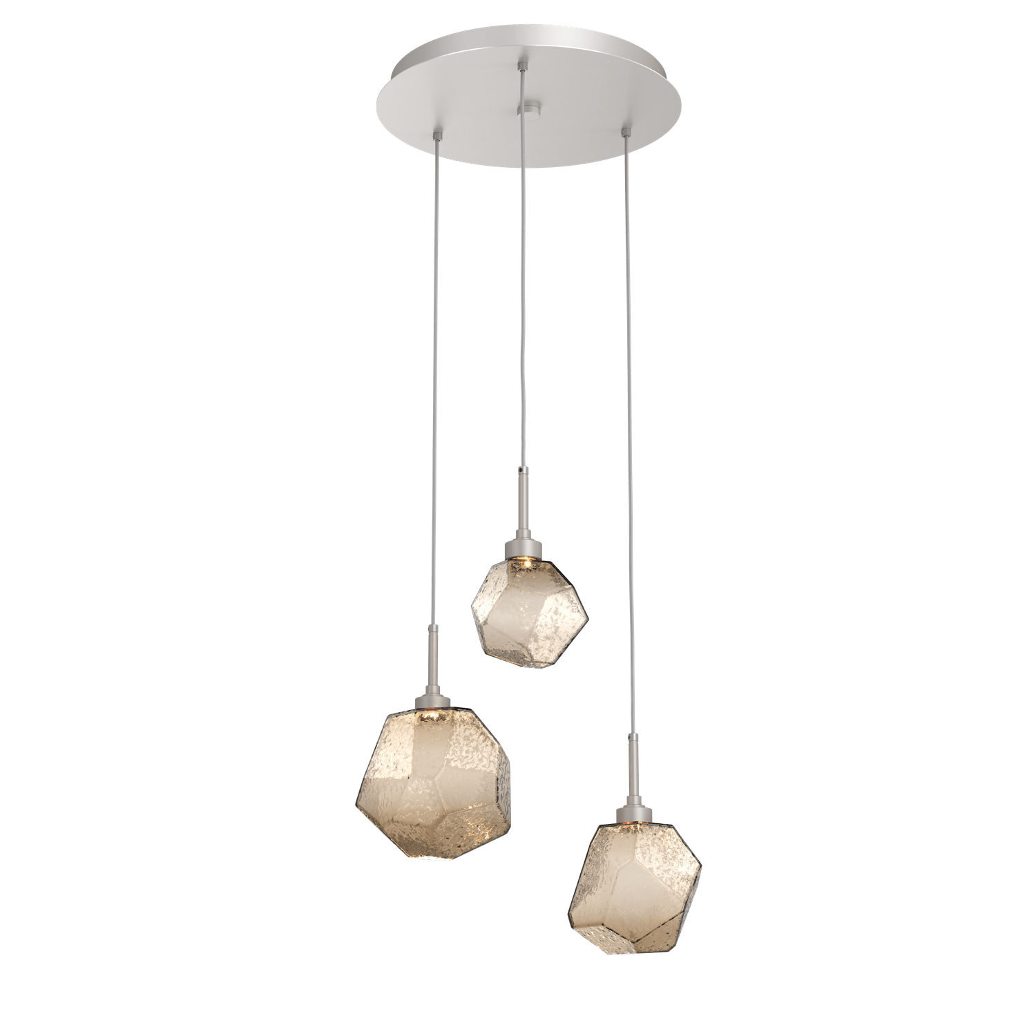 CHB0039-03-BS-B-Hammerton-Studio-Gem-3-light-round-pendant-chandelier-with-metallic-beige-silver-finish-and-bronze-blown-glass-shades-and-LED-lamping