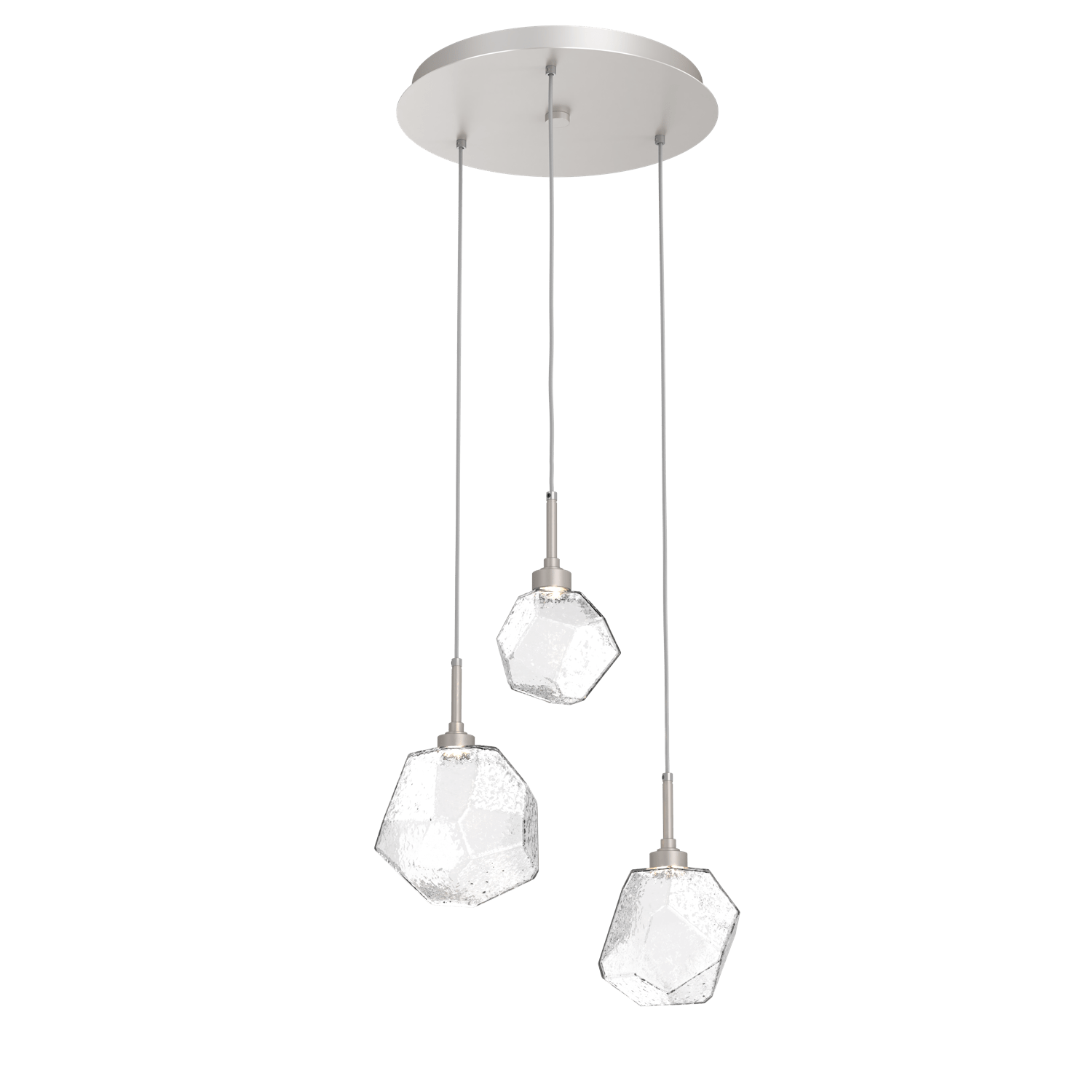 CHB0039-03-BS-C-Hammerton-Studio-Gem-3-light-round-pendant-chandelier-with-metallic-beige-silver-finish-and-clear-blown-glass-shades-and-LED-lamping