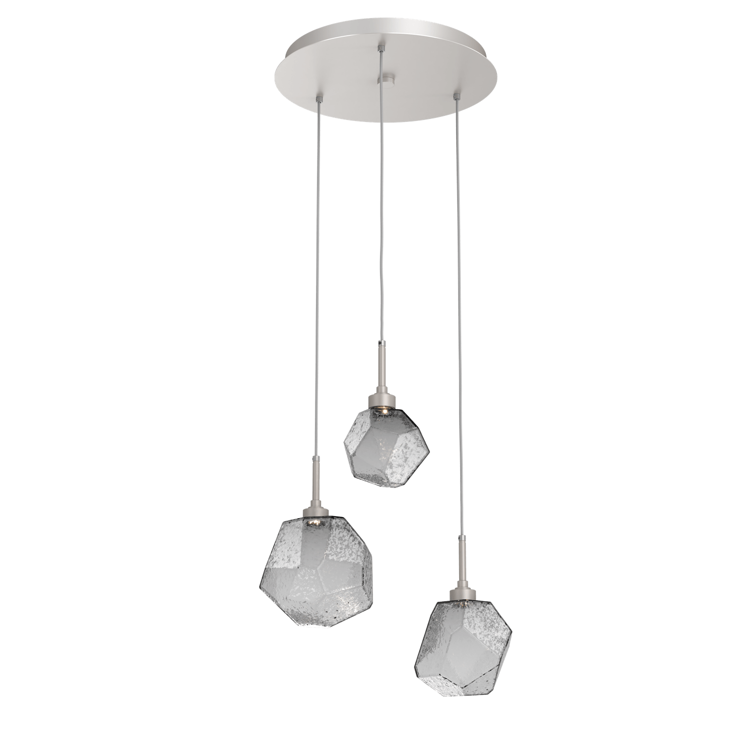 CHB0039-03-BS-S-Hammerton-Studio-Gem-3-light-round-pendant-chandelier-with-metallic-beige-silver-finish-and-smoke-blown-glass-shades-and-LED-lamping
