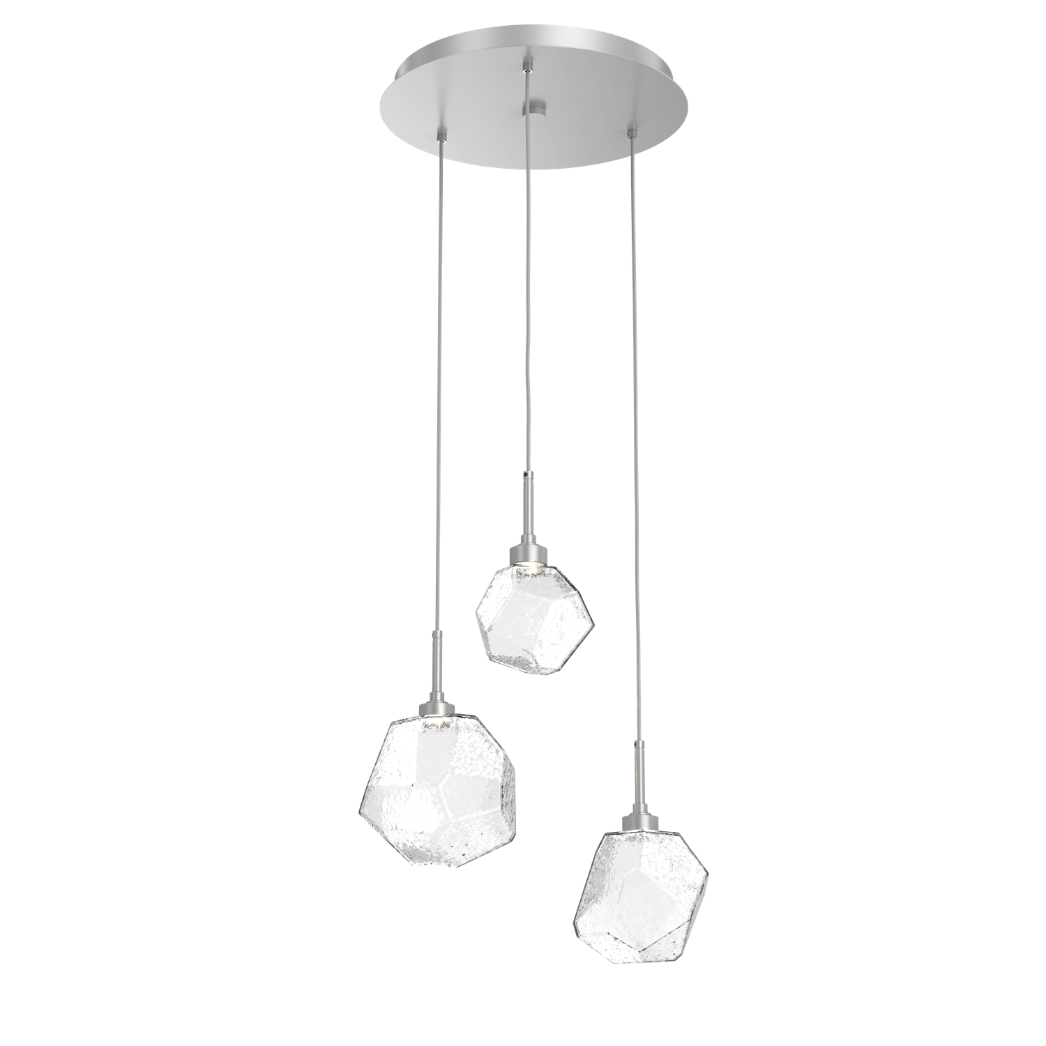 CHB0039-03-CS-C-Hammerton-Studio-Gem-3-light-round-pendant-chandelier-with-classic-silver-finish-and-clear-blown-glass-shades-and-LED-lamping