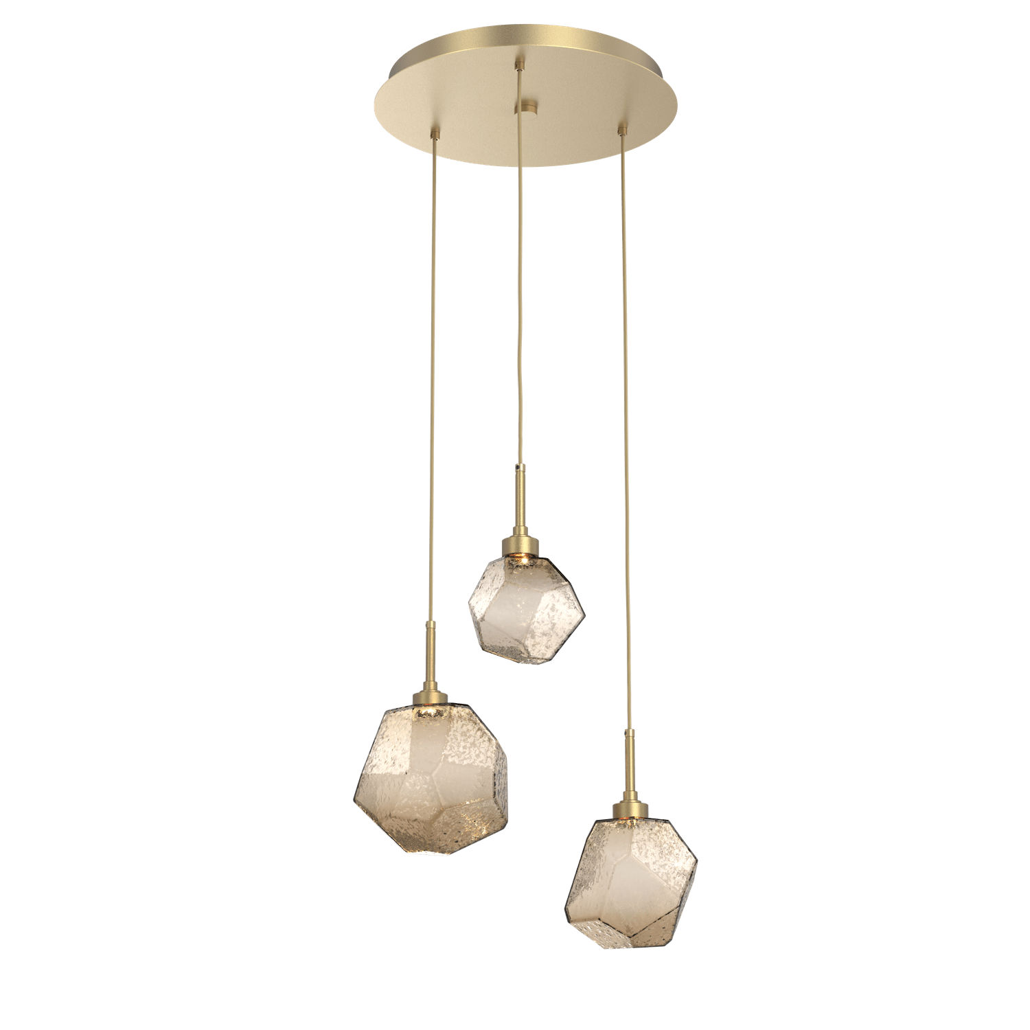 CHB0039-03-GB-B-Hammerton-Studio-Gem-3-light-round-pendant-chandelier-with-gilded-brass-finish-and-bronze-blown-glass-shades-and-LED-lamping