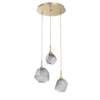 CHB0039-03-GB-S-Hammerton-Studio-Gem-3-light-round-pendant-chandelier-with-gilded-brass-finish-and-smoke-blown-glass-shades-and-LED-lamping