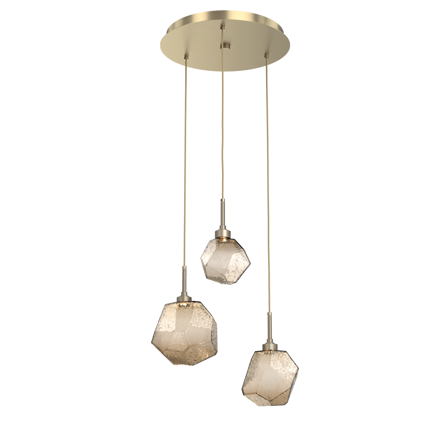CHB0039-03-HB-B-Hammerton-Studio-Gem-3-light-round-pendant-chandelier-with-heritage-brass-finish-and-bronze-blown-glass-shades-and-LED-lamping