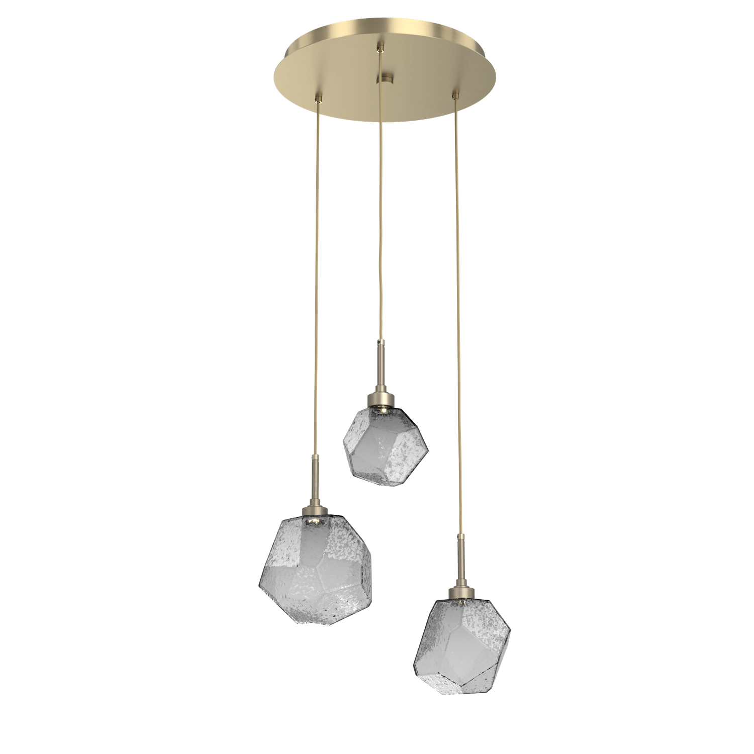 CHB0039-03-HB-S-Hammerton-Studio-Gem-3-light-round-pendant-chandelier-with-heritage-brass-finish-and-smoke-blown-glass-shades-and-LED-lamping