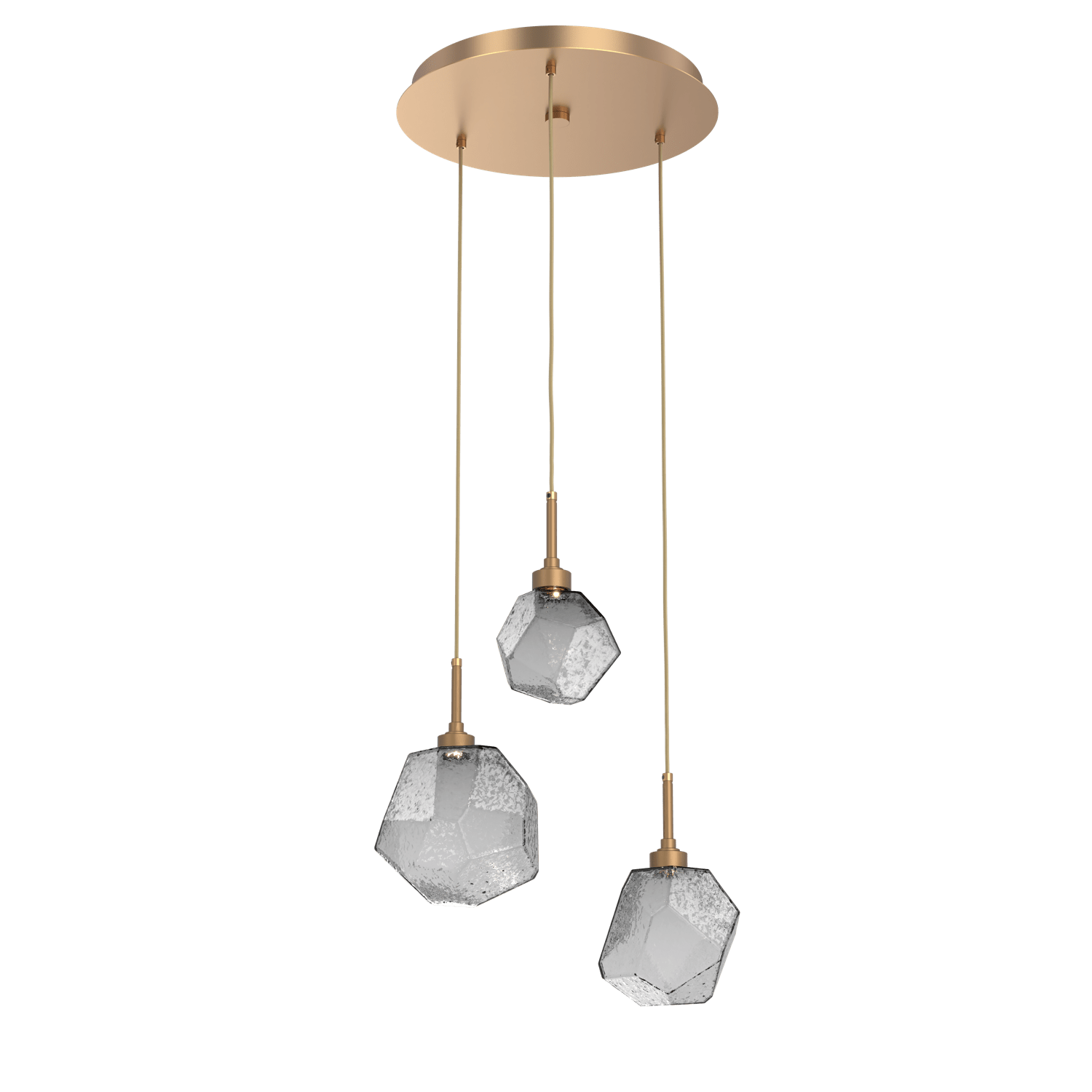 CHB0039-03-NB-S-Hammerton-Studio-Gem-3-light-round-pendant-chandelier-with-novel-brass-finish-and-smoke-blown-glass-shades-and-LED-lamping