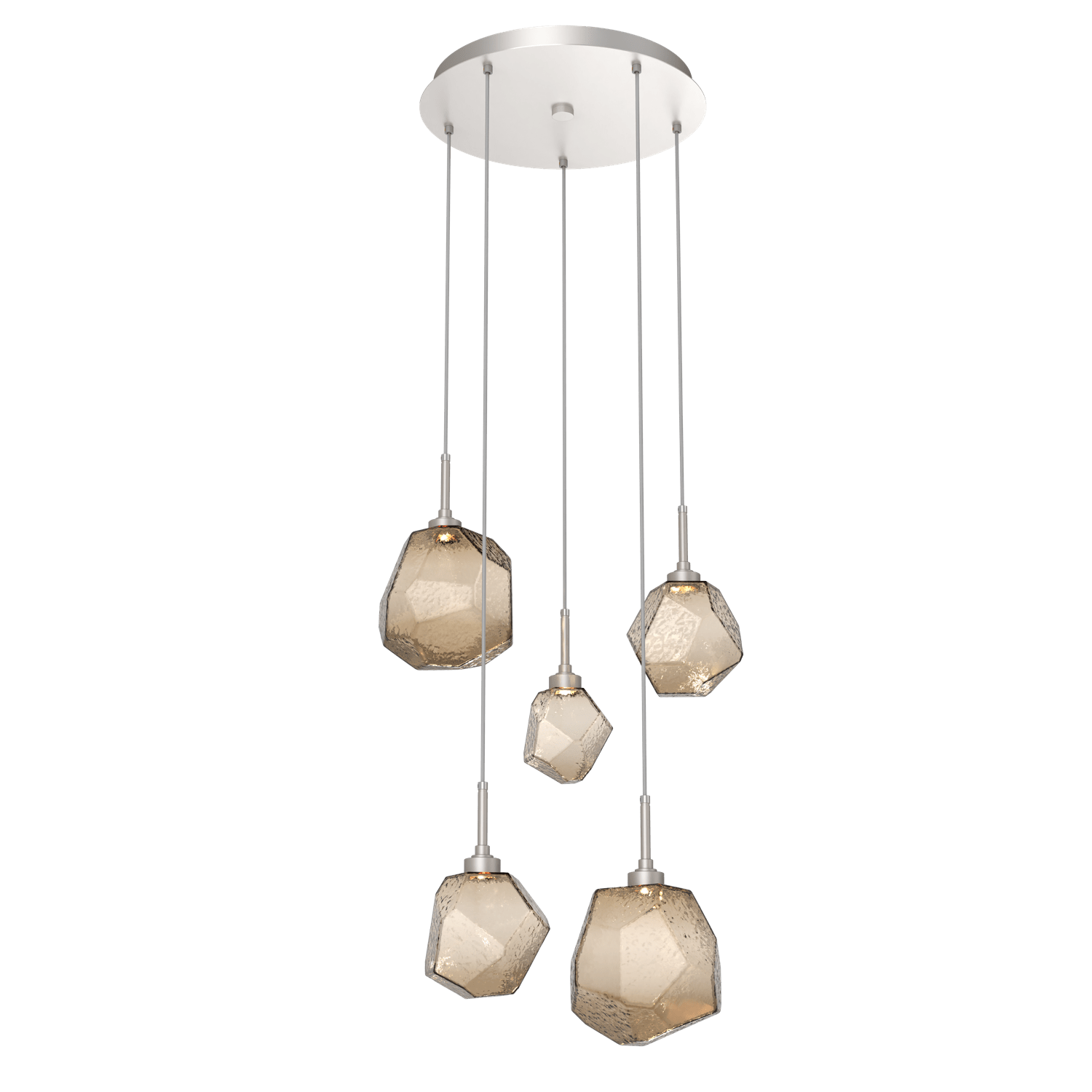 CHB0039-05-BS-B-Hammerton-Studio-Gem-5-light-round-pendant-chandelier-with-metallic-beige-silver-finish-and-bronze-blown-glass-shades-and-LED-lamping