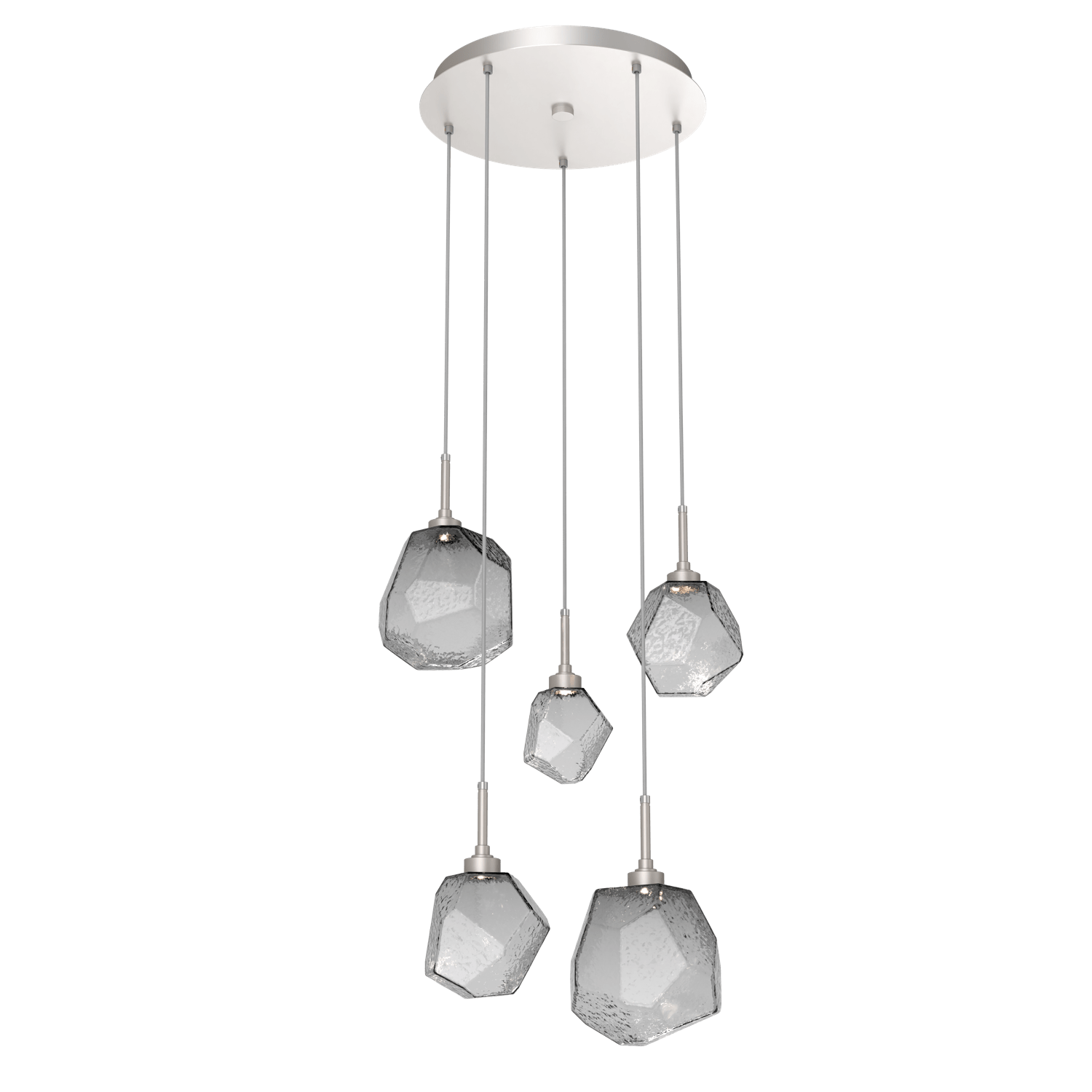 CHB0039-05-BS-S-Hammerton-Studio-Gem-5-light-round-pendant-chandelier-with-metallic-beige-silver-finish-and-smoke-blown-glass-shades-and-LED-lamping