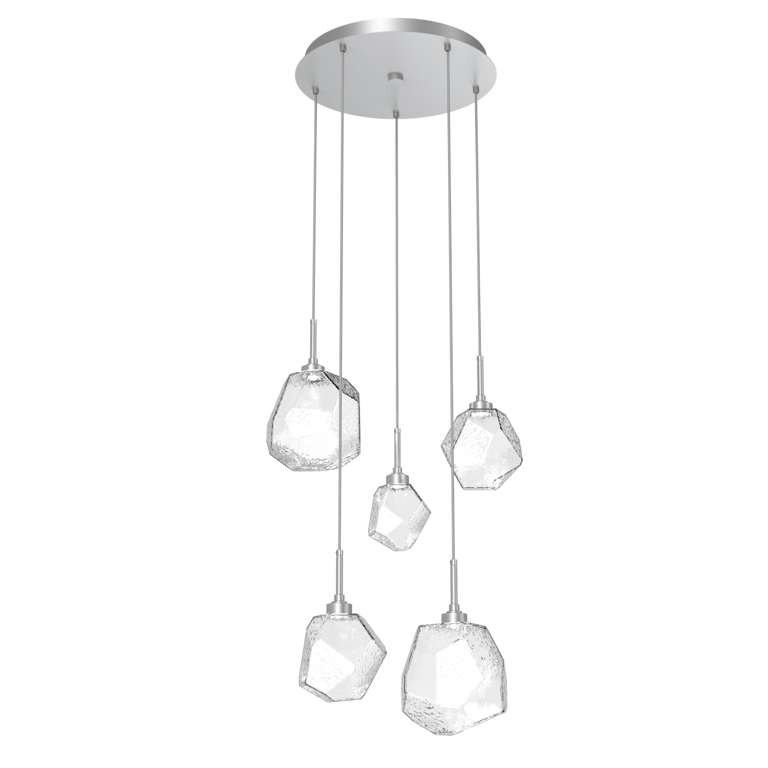 CHB0039-05-CS-C-Hammerton-Studio-Gem-5-light-round-pendant-chandelier-with-classic-silver-finish-and-clear-blown-glass-shades-and-LED-lamping
