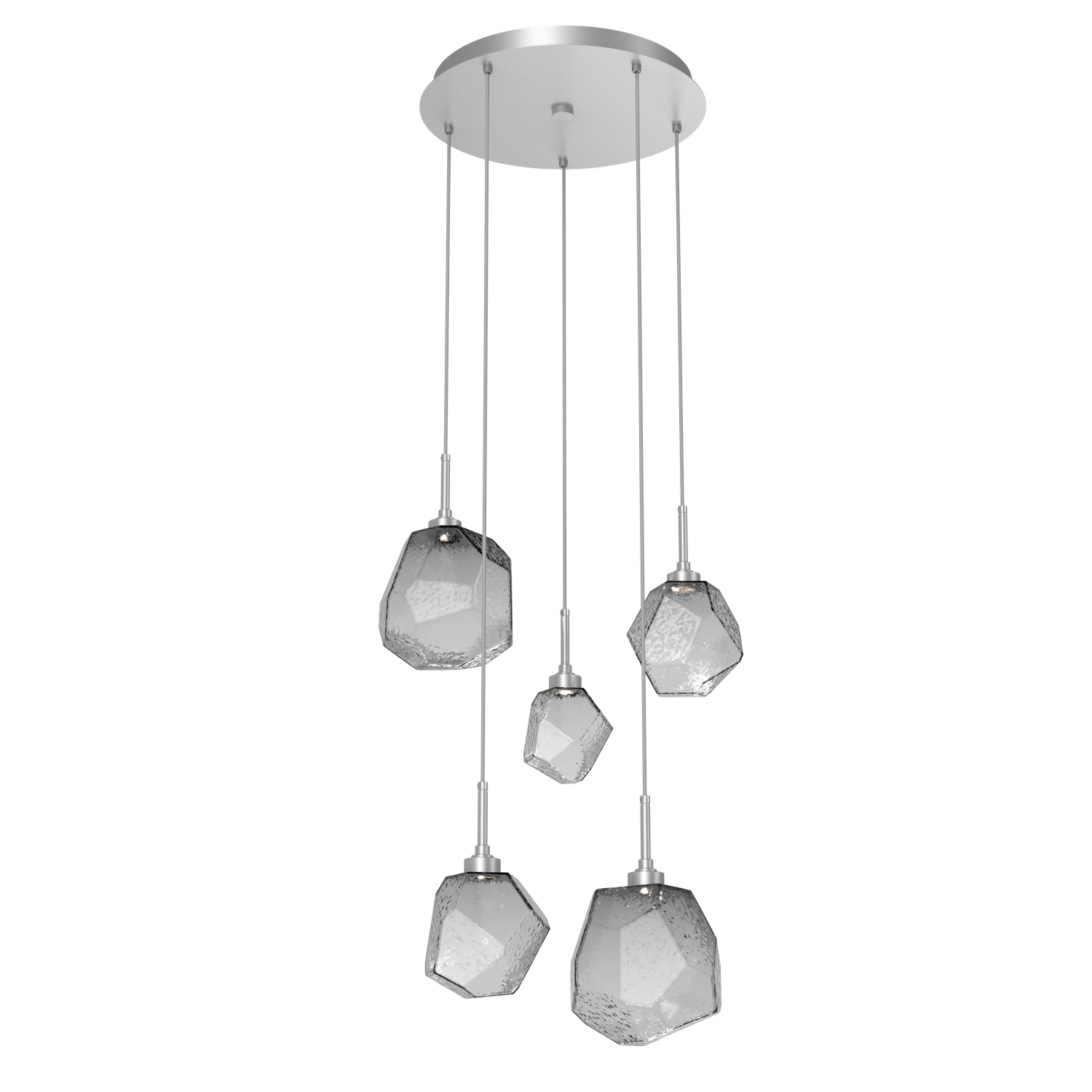 CHB0039-05-CS-S-Hammerton-Studio-Gem-5-light-round-pendant-chandelier-with-classic-silver-finish-and-smoke-blown-glass-shades-and-LED-lamping