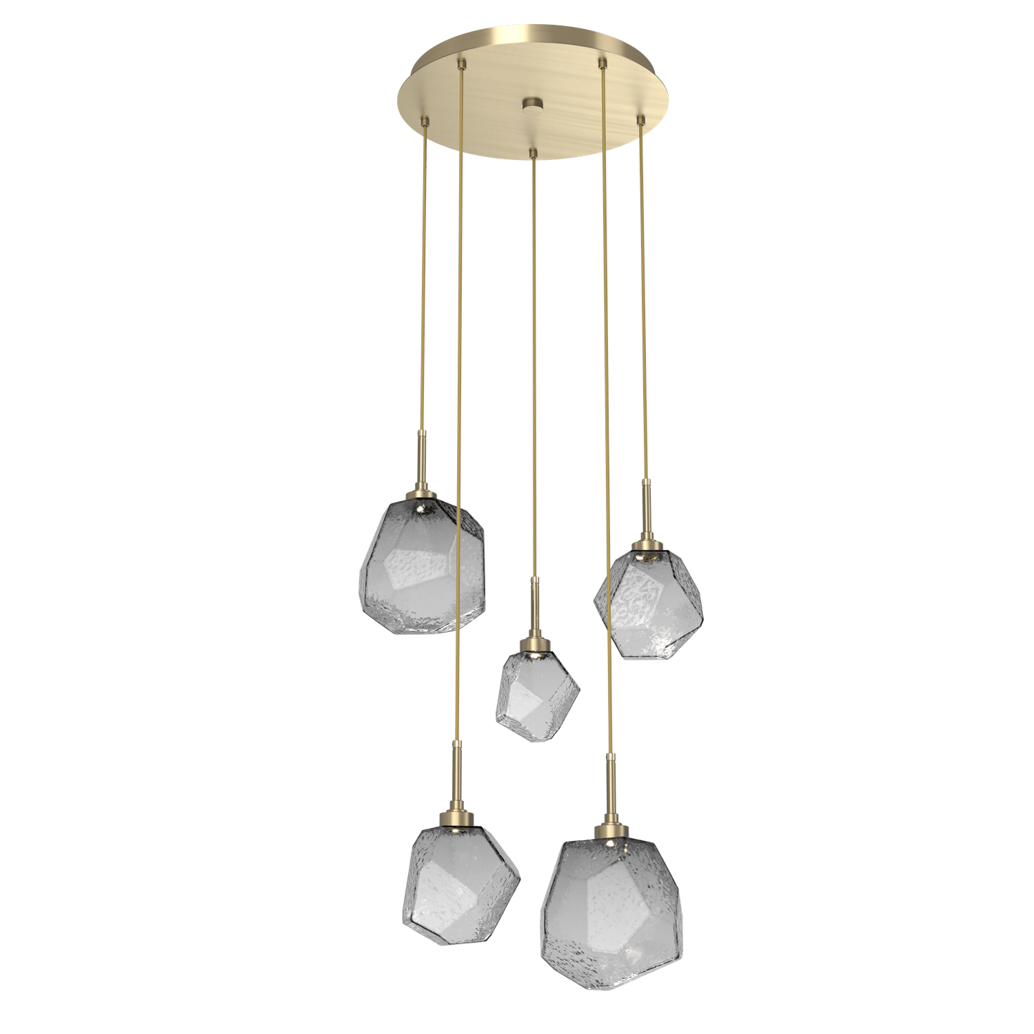 CHB0039-05-HB-S-Hammerton-Studio-Gem-5-light-round-pendant-chandelier-with-heritage-brass-finish-and-smoke-blown-glass-shades-and-LED-lamping