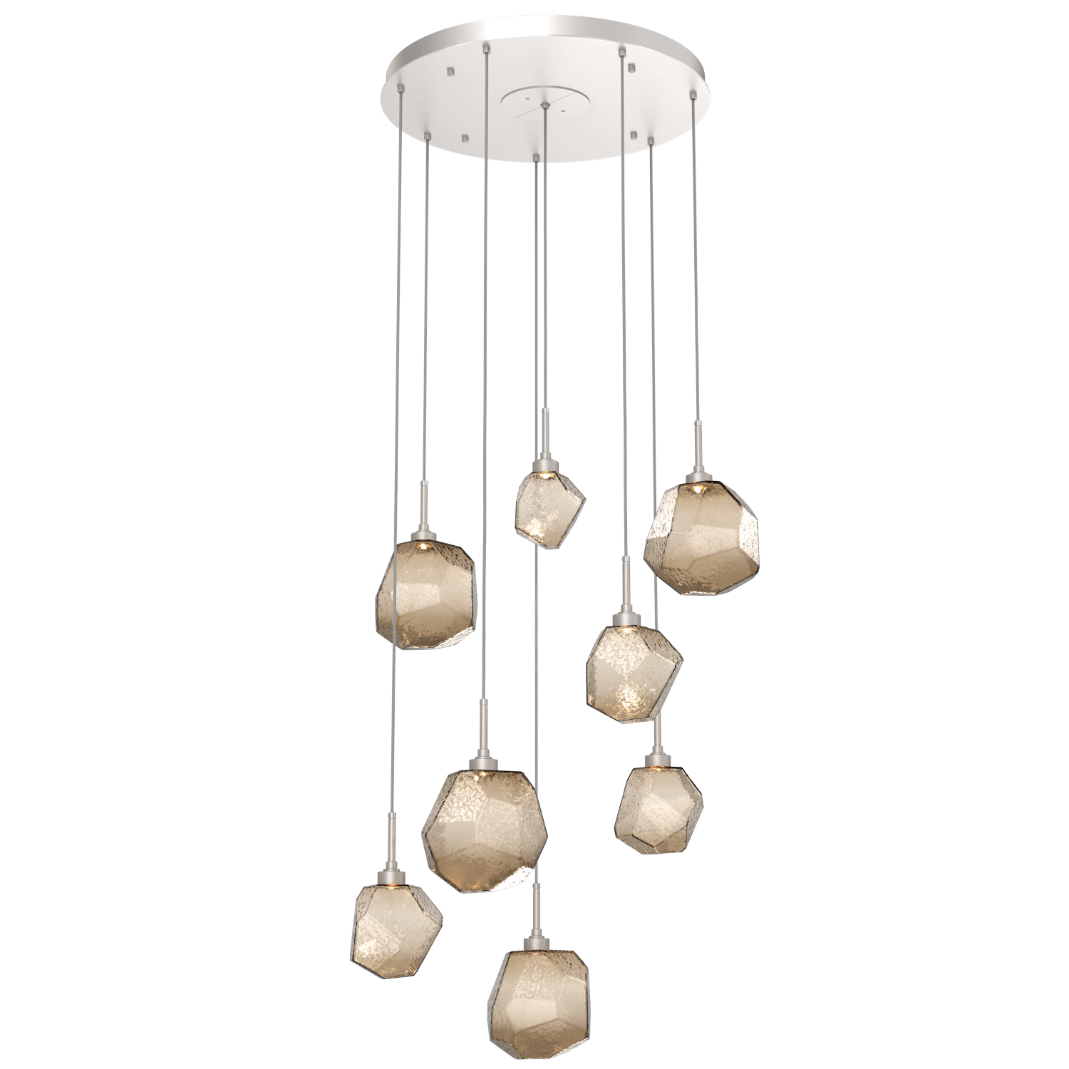 CHB0039-08-BS-B-Hammerton-Studio-Gem-8-light-round-pendant-chandelier-with-metallic-beige-silver-finish-and-bronze-blown-glass-shades-and-LED-lamping