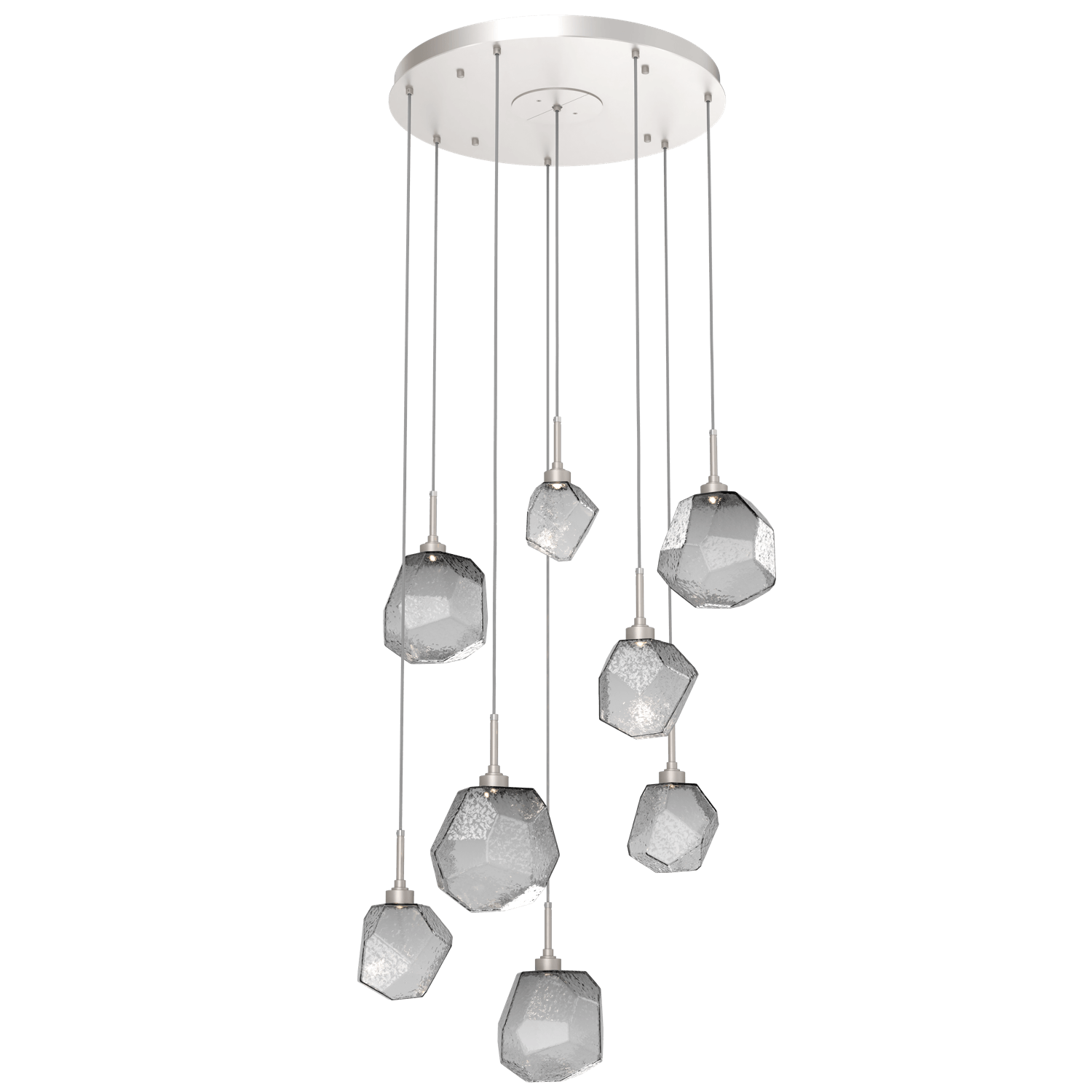 CHB0039-08-BS-S-Hammerton-Studio-Gem-8-light-round-pendant-chandelier-with-metallic-beige-silver-finish-and-smoke-blown-glass-shades-and-LED-lamping