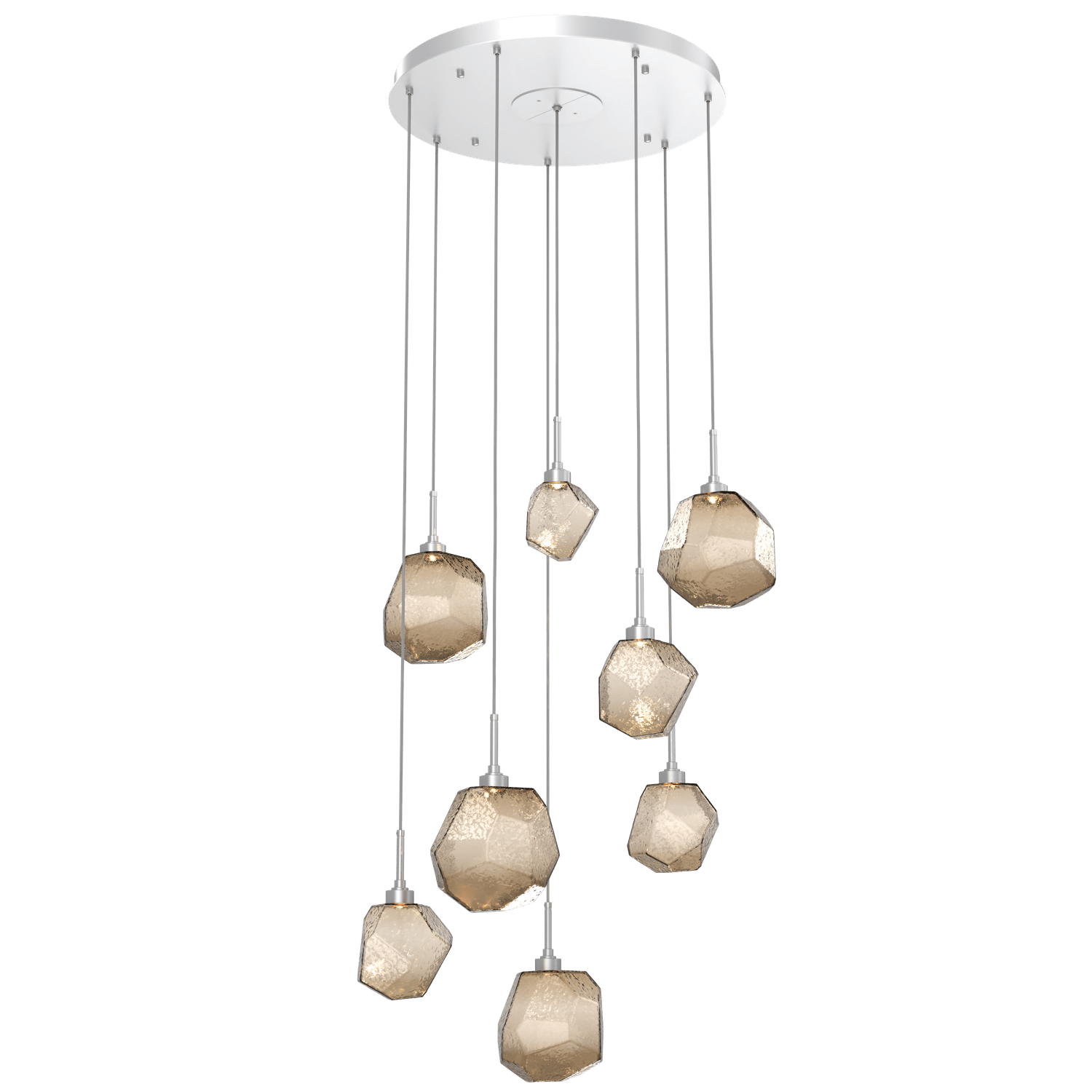 CHB0039-08-CS-B-Hammerton-Studio-Gem-8-light-round-pendant-chandelier-with-classic-silver-finish-and-bronze-blown-glass-shades-and-LED-lamping