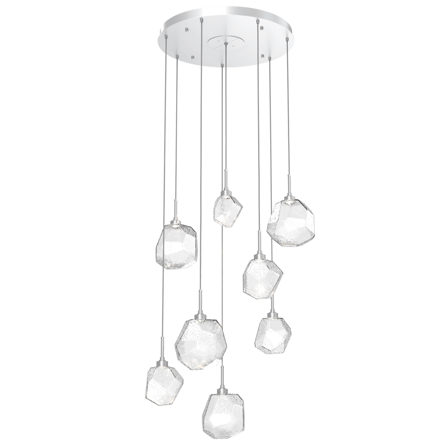 CHB0039-08-CS-C-Hammerton-Studio-Gem-8-light-round-pendant-chandelier-with-classic-silver-finish-and-clear-blown-glass-shades-and-LED-lamping
