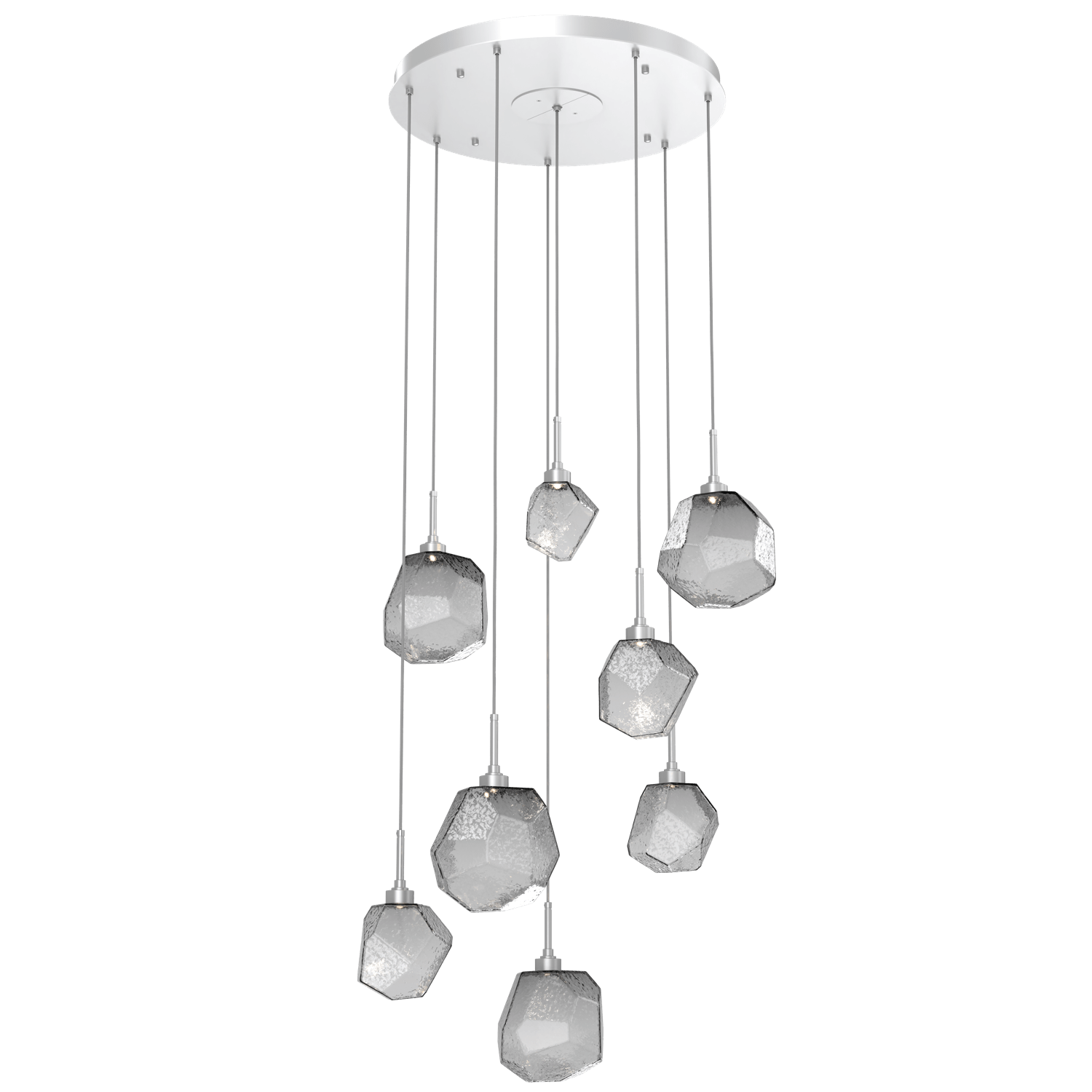 CHB0039-08-CS-S-Hammerton-Studio-Gem-8-light-round-pendant-chandelier-with-classic-silver-finish-and-smoke-blown-glass-shades-and-LED-lamping