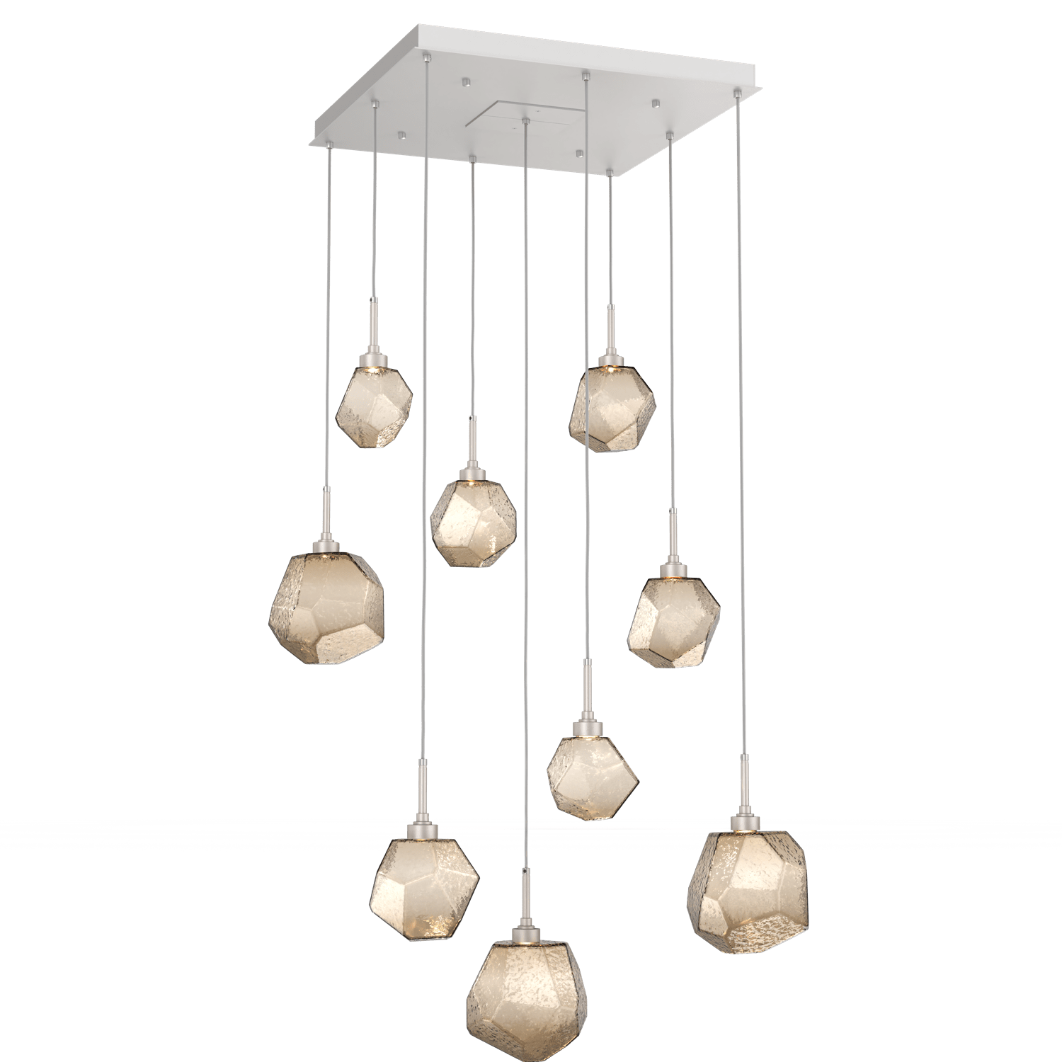 CHB0039-09-BS-B-Hammerton-Studio-Gem-9-light-square-pendant-chandelier-with-metallic-beige-silver-finish-and-bronze-blown-glass-shades-and-LED-lamping