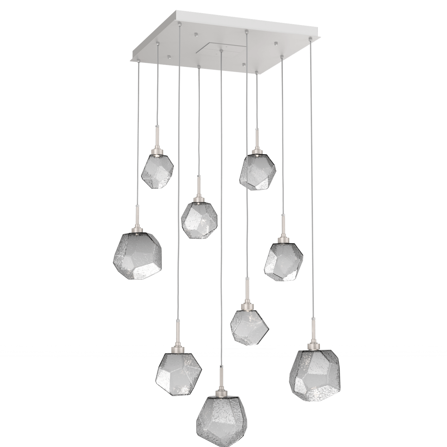 CHB0039-09-BS-S-Hammerton-Studio-Gem-9-light-square-pendant-chandelier-with-metallic-beige-silver-finish-and-smoke-blown-glass-shades-and-LED-lamping