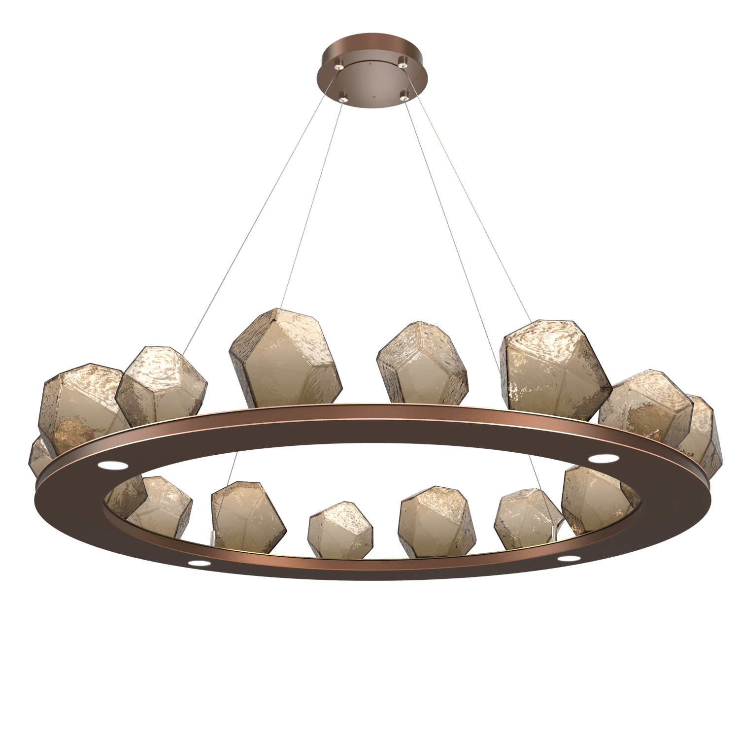 CHB0039-0D-BB-B-Hammerton-Studio-Gem-48-inch-ring-chandelier-with-burnished-bronze-finish-and-bronze-blown-glass-shades-and-LED-lamping