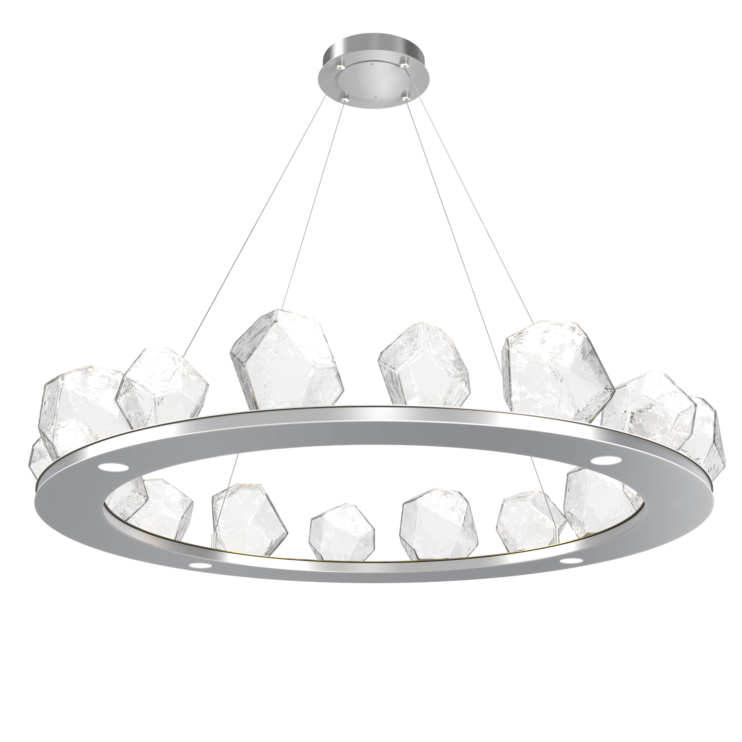 CHB0039-0D-CS-C-Hammerton-Studio-Gem-48-inch-ring-chandelier-with-classic-silver-finish-and-clear-blown-glass-shades-and-LED-lamping