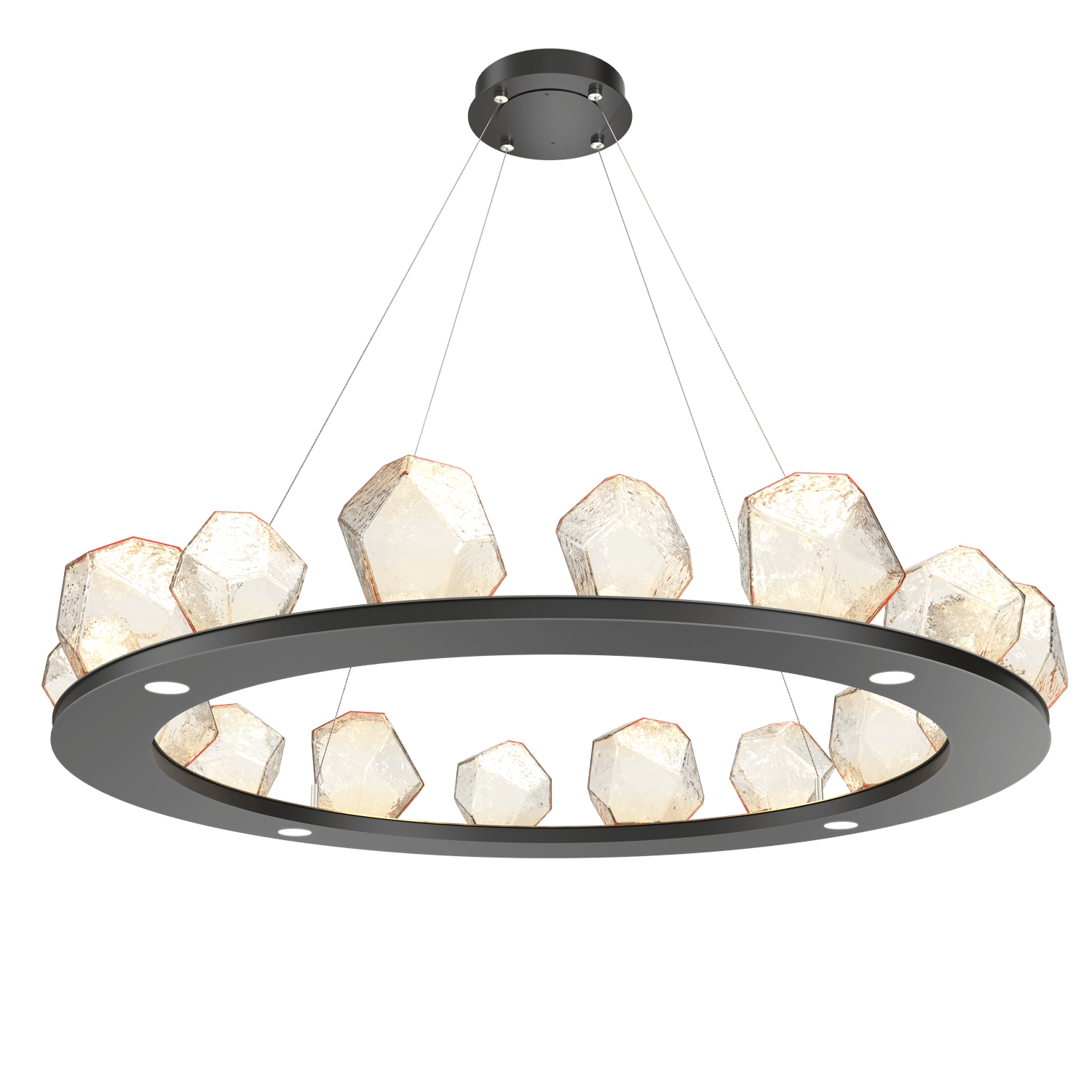 CHB0039-0D-MB-A-Hammerton-Studio-Gem-48-inch-ring-chandelier-with-matte-black-finish-and-amber-blown-glass-shades-and-LED-lamping