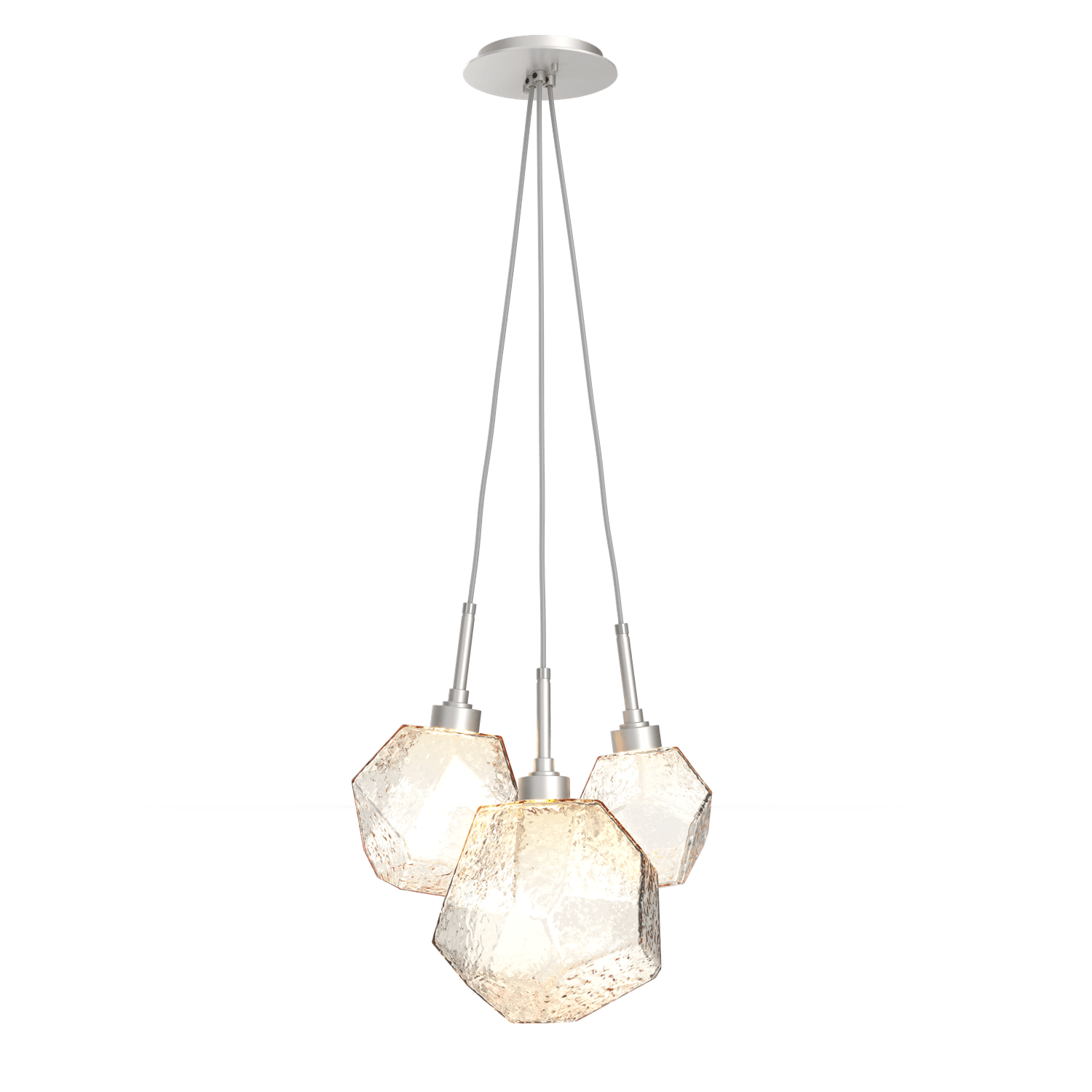 CHB0039-0E-BS-A-Hammerton-Studio-Gem-3-light-cluster-pendant-light-with-metallic-beige-silver-finish-and-amber-blown-glass-shades-and-LED-lamping