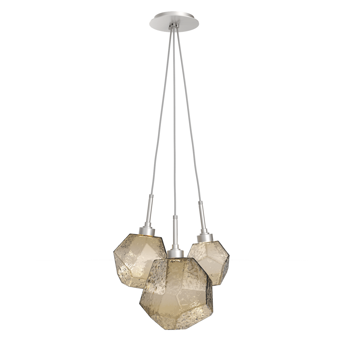 CHB0039-0E-BS-B-Hammerton-Studio-Gem-3-light-cluster-pendant-light-with-metallic-beige-silver-finish-and-bronze-blown-glass-shades-and-LED-lamping