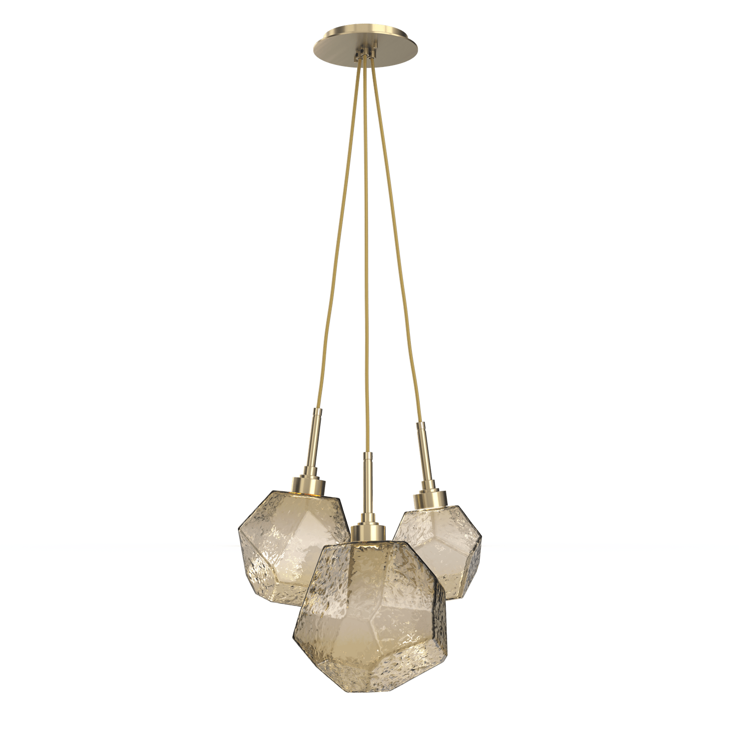 CHB0039-0E-HB-B-Hammerton-Studio-Gem-3-light-cluster-pendant-light-with-heritage-brass-finish-and-bronze-blown-glass-shades-and-LED-lamping