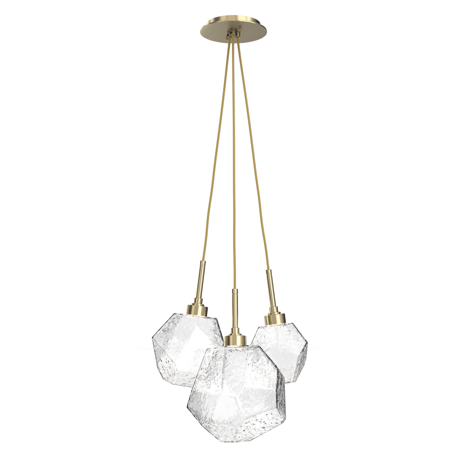 CHB0039-0E-HB-C-Hammerton-Studio-Gem-3-light-cluster-pendant-light-with-heritage-brass-finish-and-clear-blown-glass-shades-and-LED-lamping
