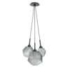 CHB0039-0E-MB-S-Hammerton-Studio-Gem-3-light-cluster-pendant-light-with-matte-black-finish-and-smoke-blown-glass-shades-and-LED-lamping