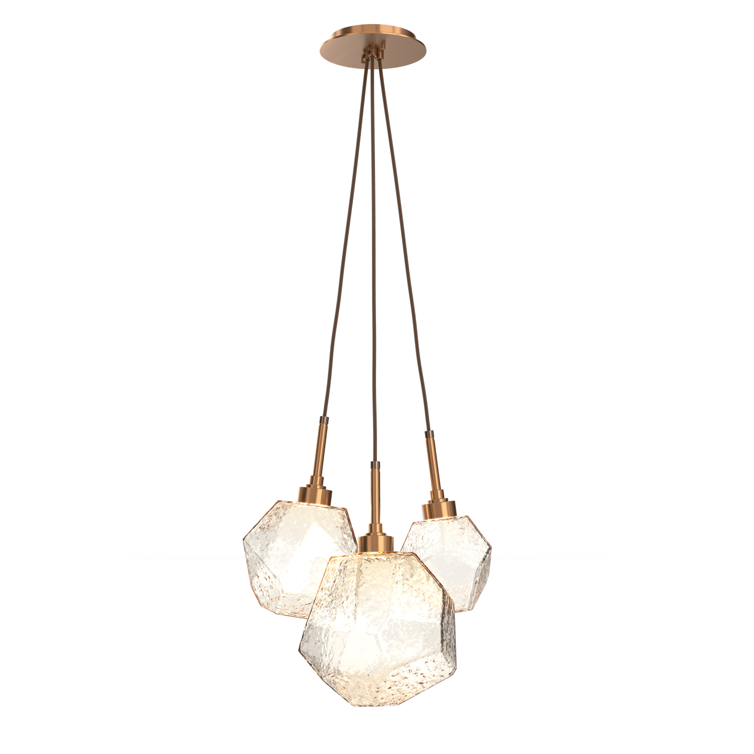 CHB0039-0E-RB-A-Hammerton-Studio-Gem-3-light-cluster-pendant-light-with-oil-rubbed-bronze-finish-and-amber-blown-glass-shades-and-LED-lamping
