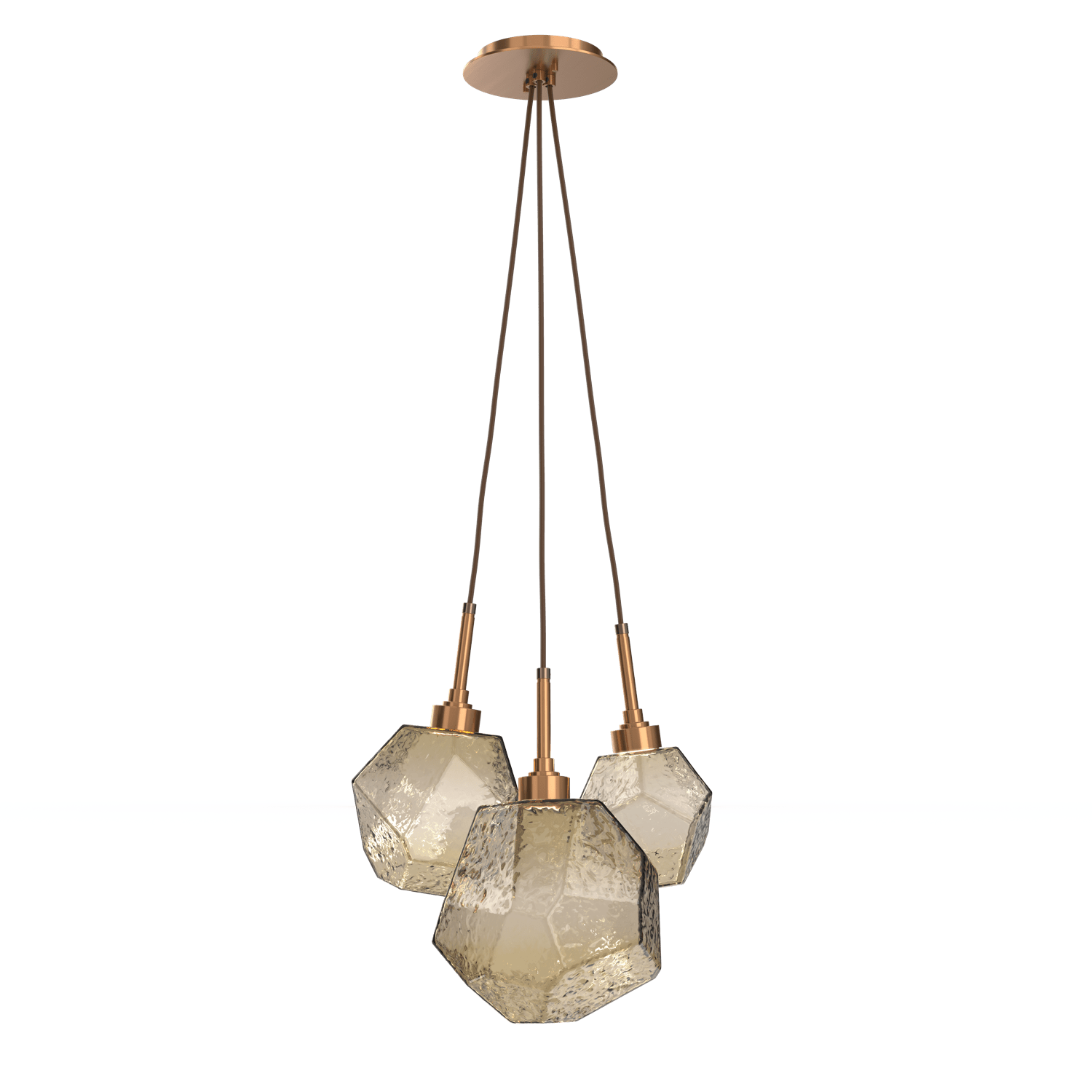 CHB0039-0E-RB-B-Hammerton-Studio-Gem-3-light-cluster-pendant-light-with-oil-rubbed-bronze-finish-and-bronze-blown-glass-shades-and-LED-lamping