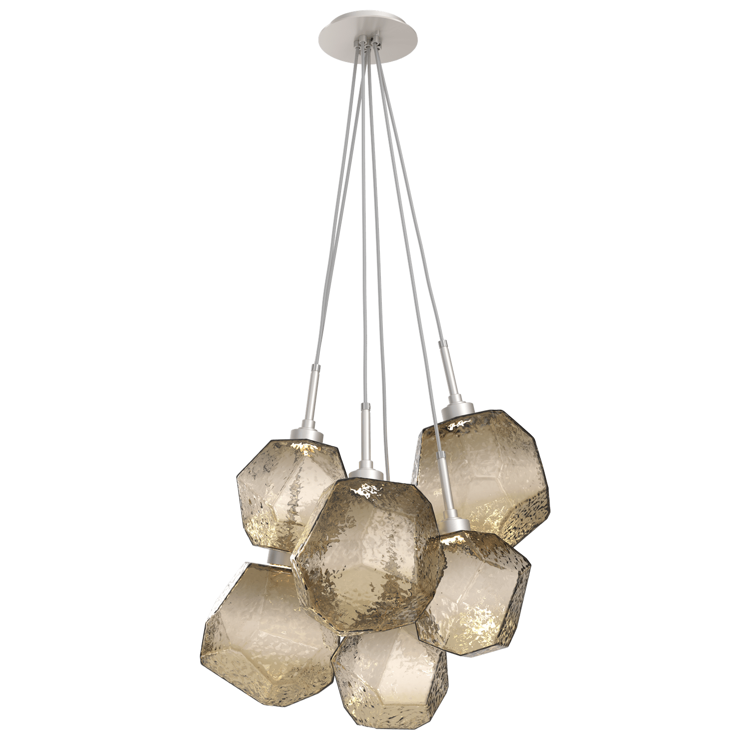 CHB0039-0F-BS-B-Hammerton-Studio-Gem-6-light-cluster-pendant-light-with-metallic-beige-silver-finish-and-bronze-blown-glass-shades-and-LED-lamping