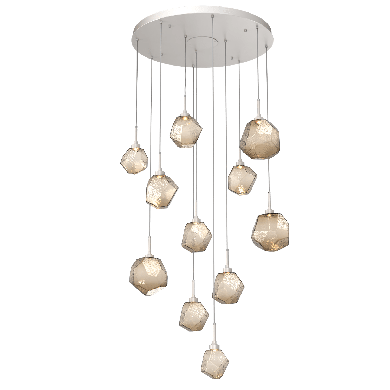 CHB0039-11-BS-B-Hammerton-Studio-Gem-11-light-round-pendant-chandelier-with-metallic-beige-silver-finish-and-bronze-blown-glass-shades-and-LED-lamping