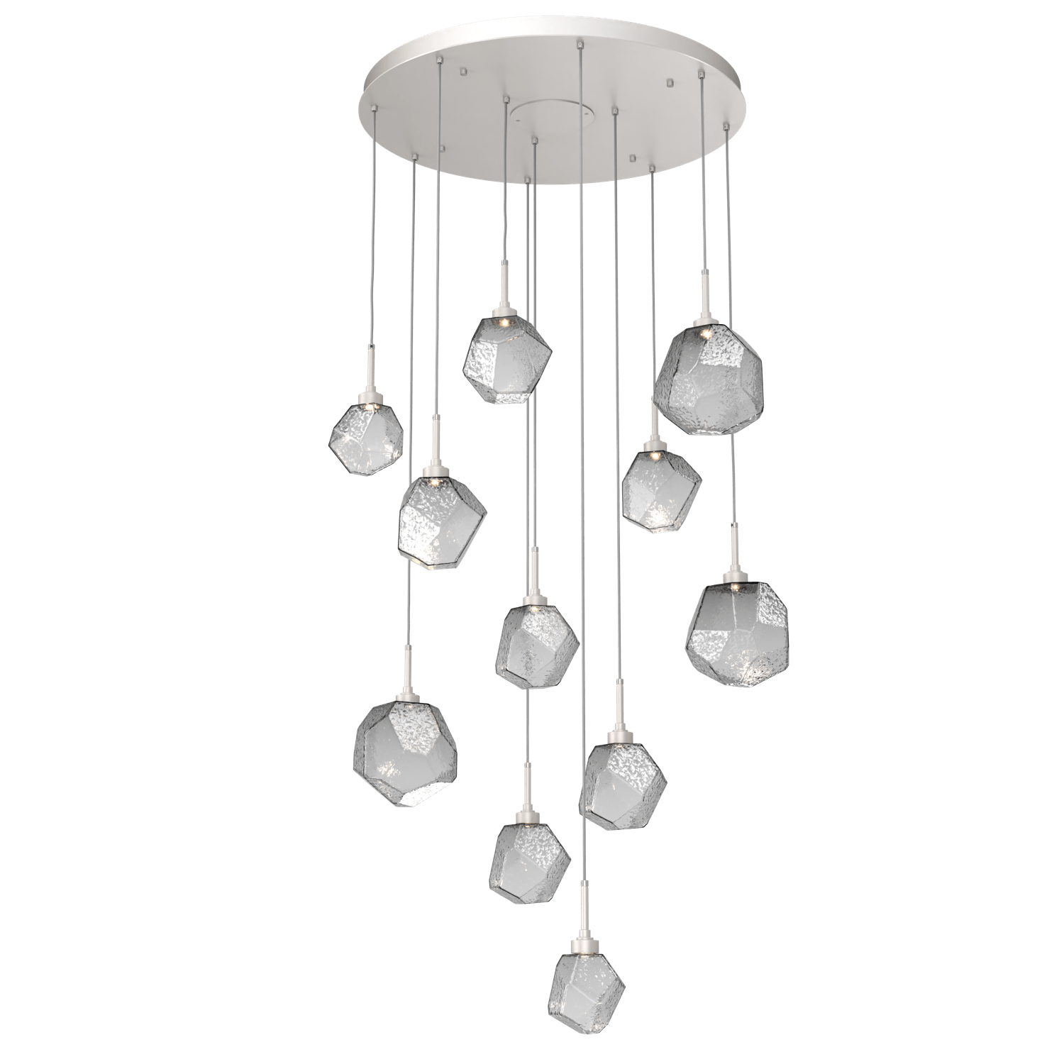 CHB0039-11-BS-S-Hammerton-Studio-Gem-11-light-round-pendant-chandelier-with-metallic-beige-silver-finish-and-smoke-blown-glass-shades-and-LED-lamping