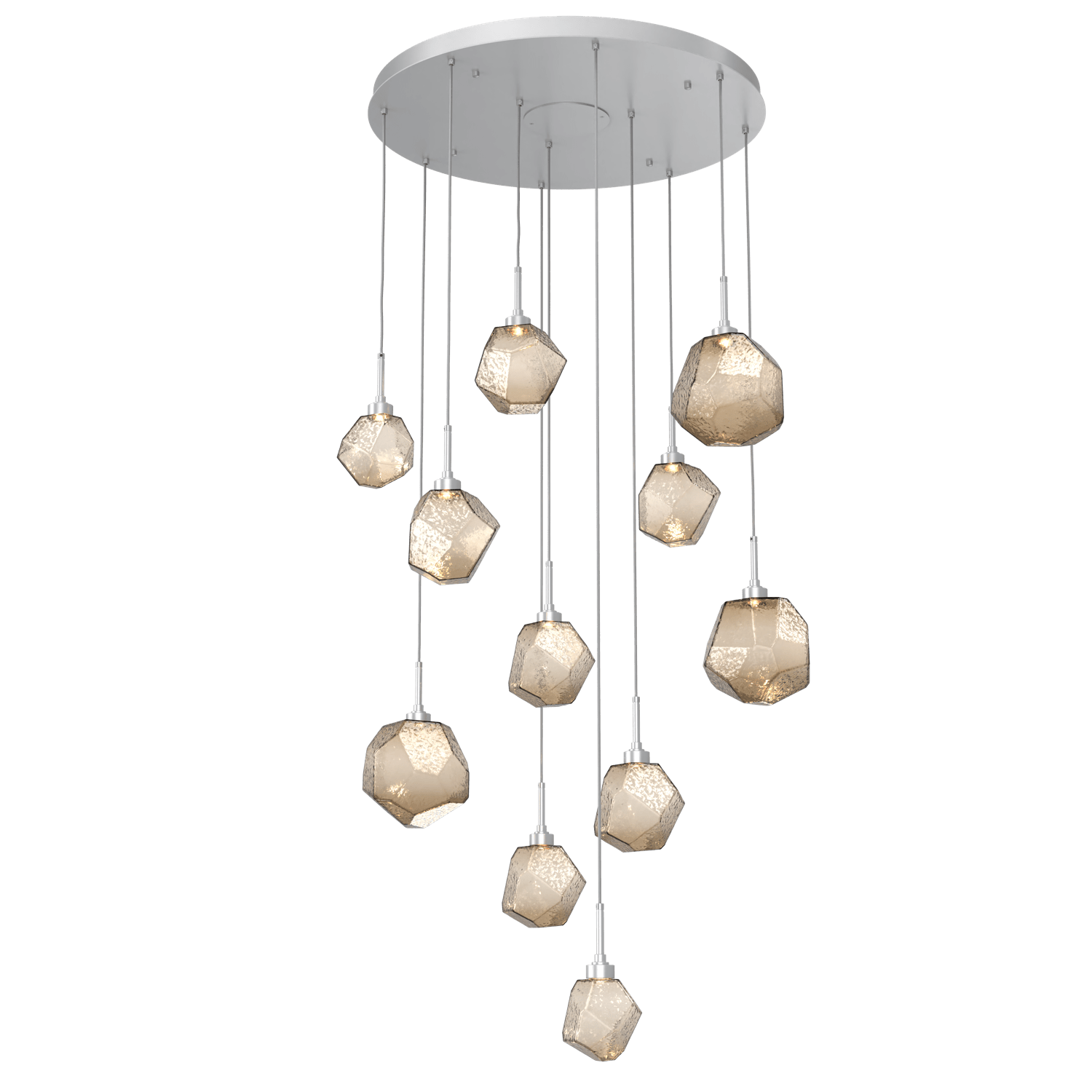 CHB0039-11-CS-B-Hammerton-Studio-Gem-11-light-round-pendant-chandelier-with-classic-silver-finish-and-bronze-blown-glass-shades-and-LED-lamping