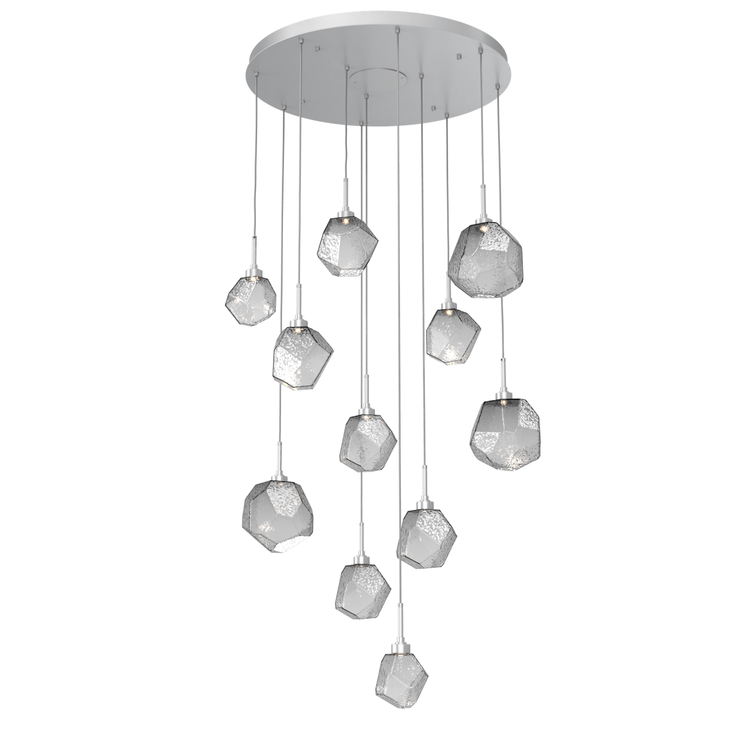 CHB0039-11-CS-S-Hammerton-Studio-Gem-11-light-round-pendant-chandelier-with-classic-silver-finish-and-smoke-blown-glass-shades-and-LED-lamping