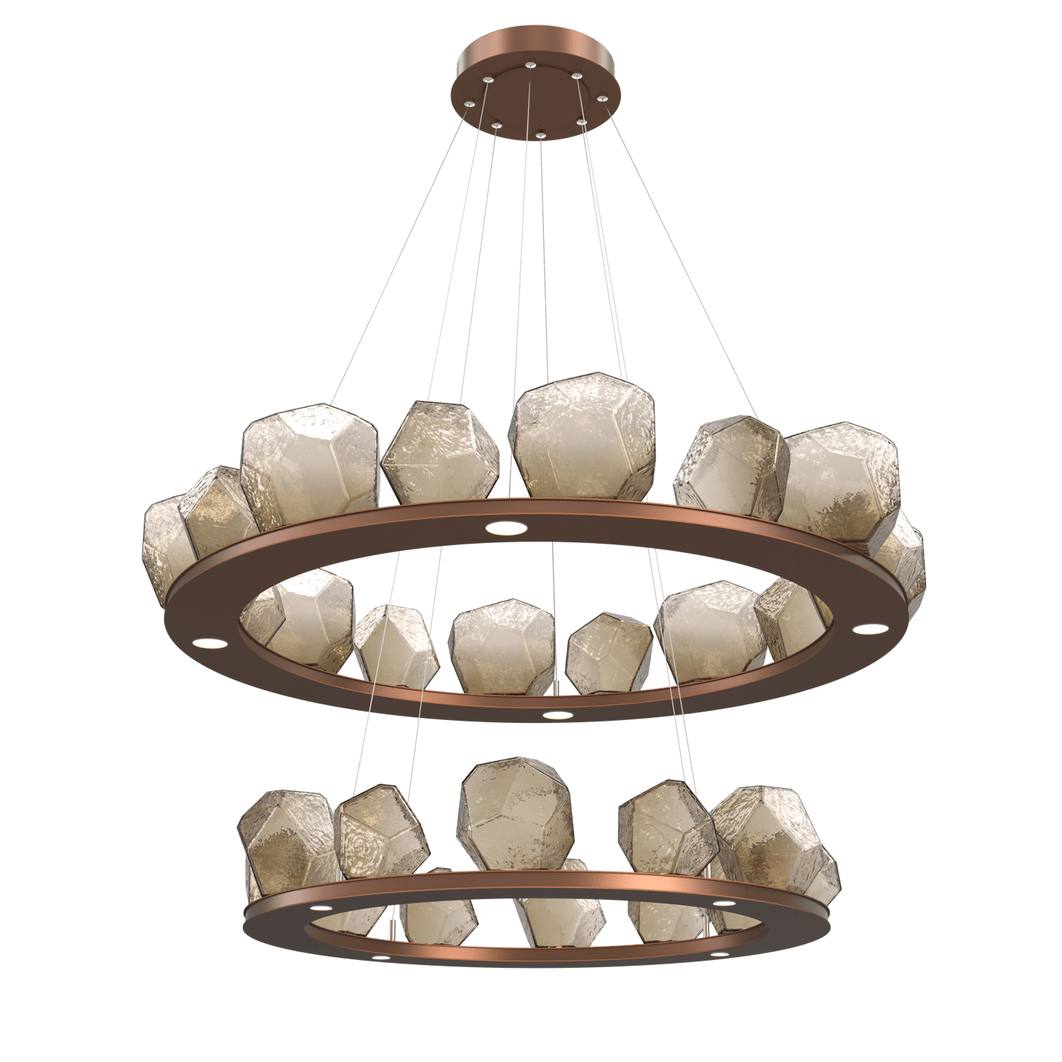 CHB0039-2B-BB-B-Hammerton-Studio-Gem-48-inch-two-tier-ring-chandelier-with-burnished-bronze-finish-and-bronze-blown-glass-shades-and-LED-lamping