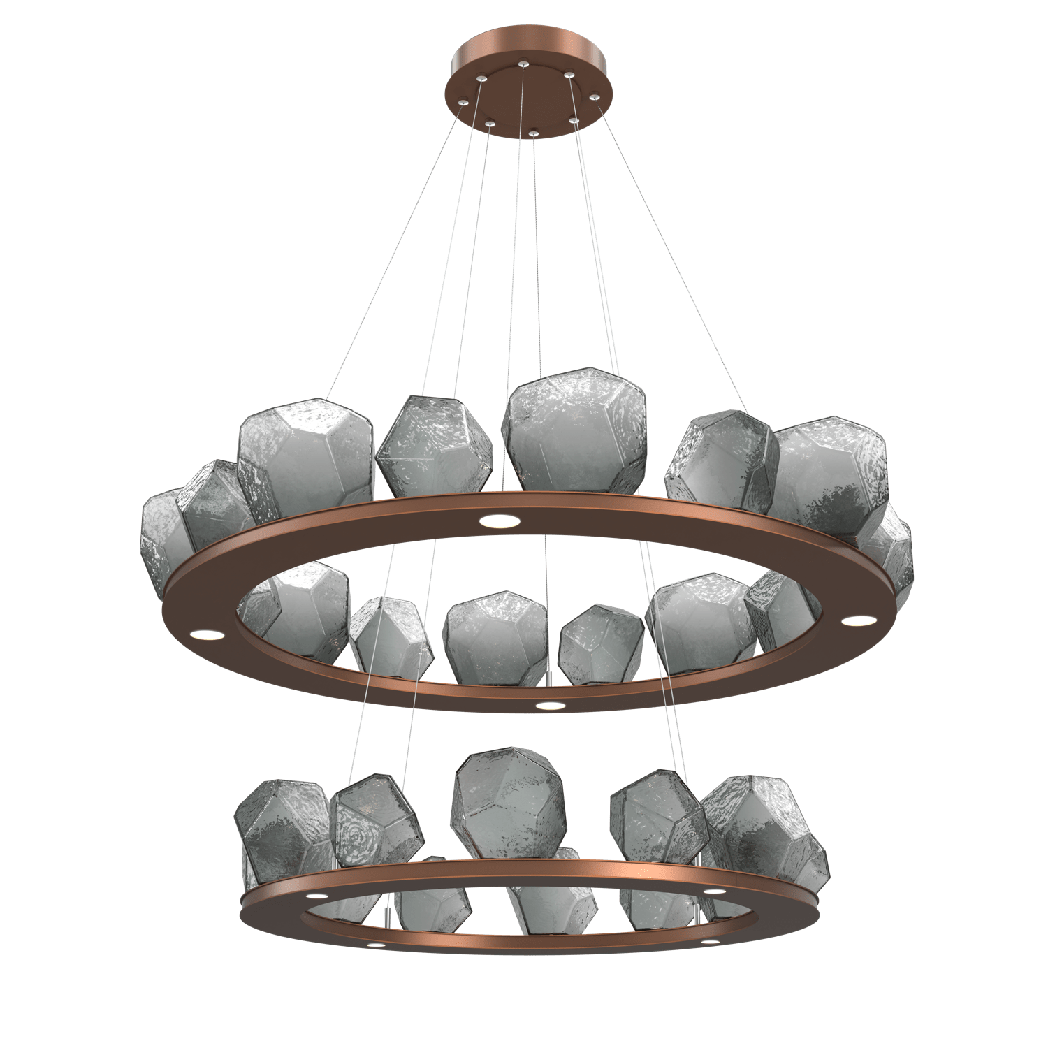 CHB0039-2B-BB-S-Hammerton-Studio-Gem-48-inch-two-tier-ring-chandelier-with-burnished-bronze-finish-and-smoke-blown-glass-shades-and-LED-lamping