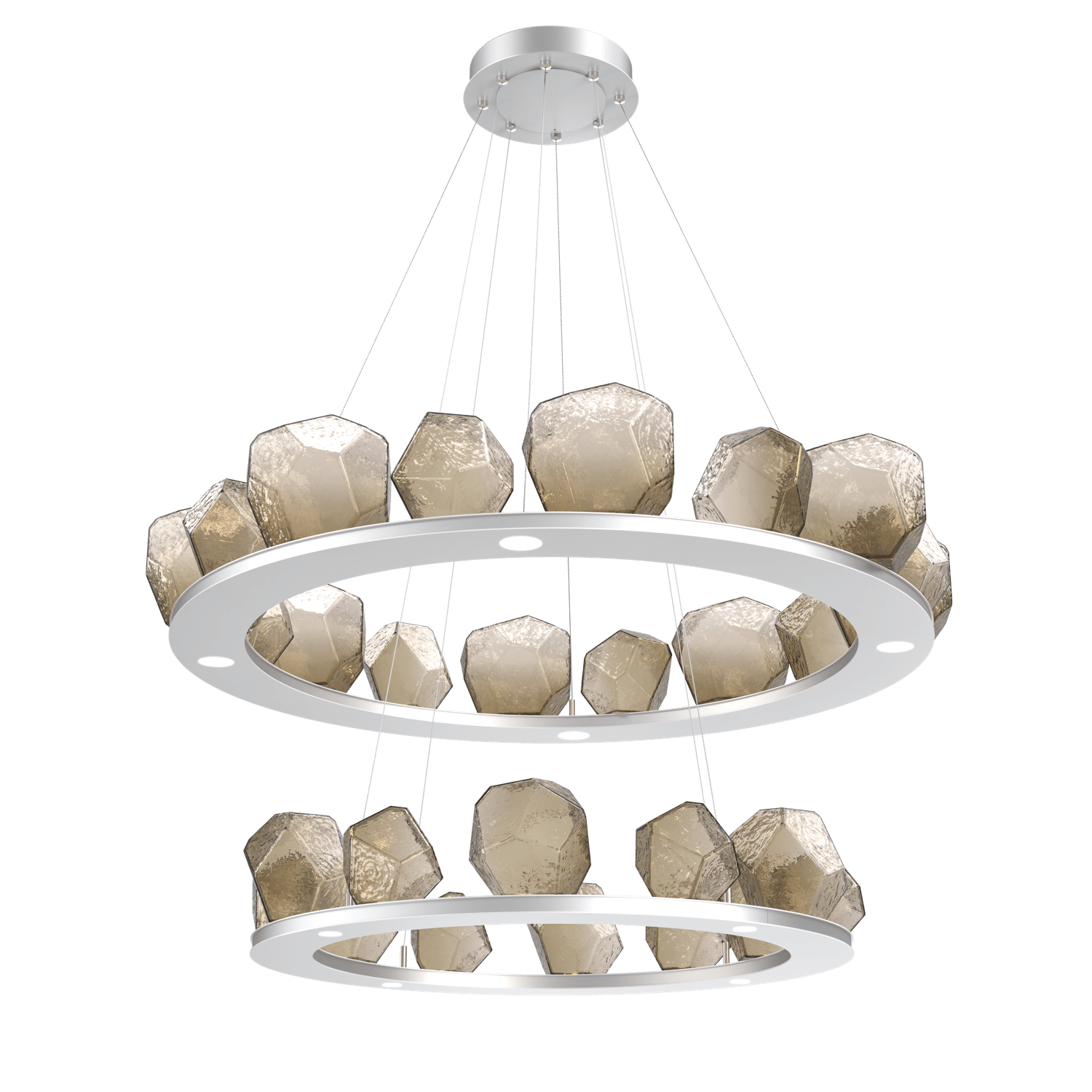 CHB0039-2B-CS-B-Hammerton-Studio-Gem-48-inch-two-tier-ring-chandelier-with-classic-silver-finish-and-bronze-blown-glass-shades-and-LED-lamping