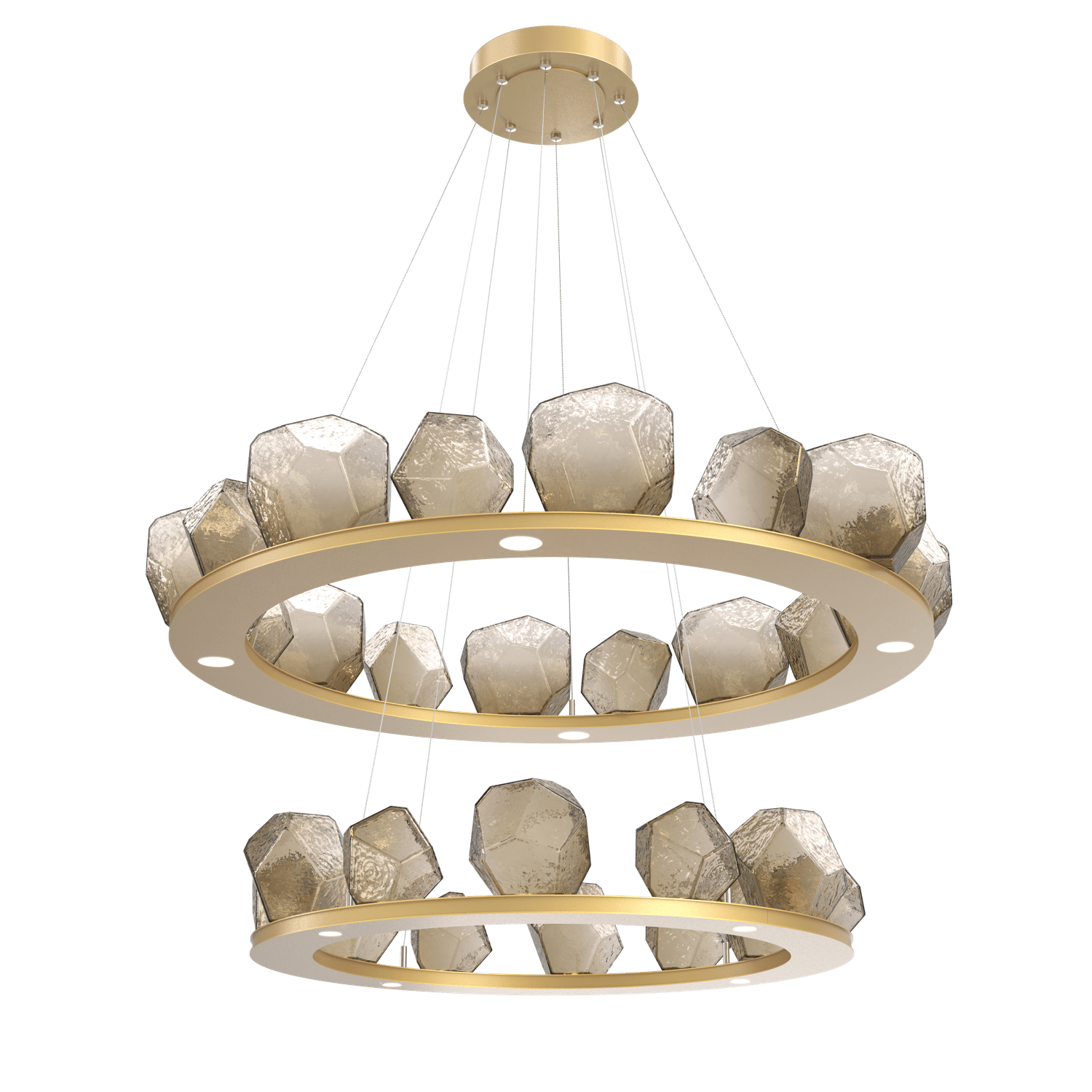 CHB0039-2B-GB-B-Hammerton-Studio-Gem-48-inch-two-tier-ring-chandelier-with-gilded-brass-finish-and-bronze-blown-glass-shades-and-LED-lamping