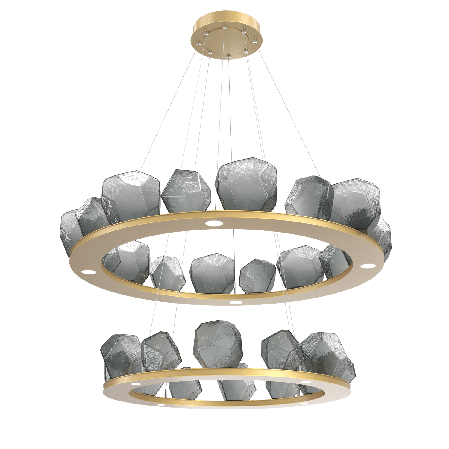 CHB0039-2B-GB-S-Hammerton-Studio-Gem-48-inch-two-tier-ring-chandelier-with-gilded-brass-finish-and-smoke-blown-glass-shades-and-LED-lamping