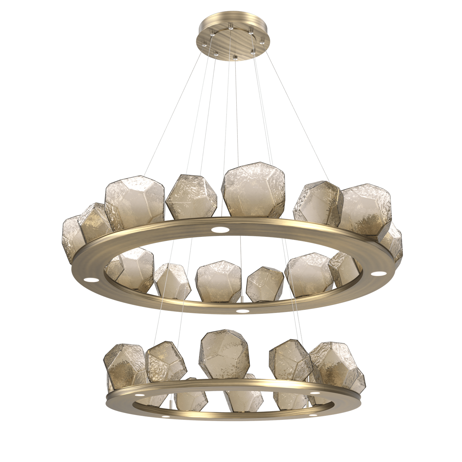 CHB0039-2B-HB-B-Hammerton-Studio-Gem-48-inch-two-tier-ring-chandelier-with-heritage-brass-finish-and-bronze-blown-glass-shades-and-LED-lamping