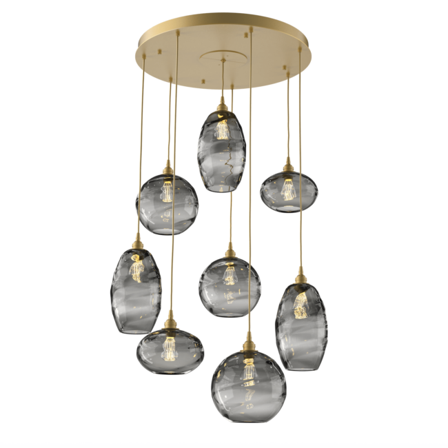 Optic Blown Glass Pendant Lights | Hammerton Studio