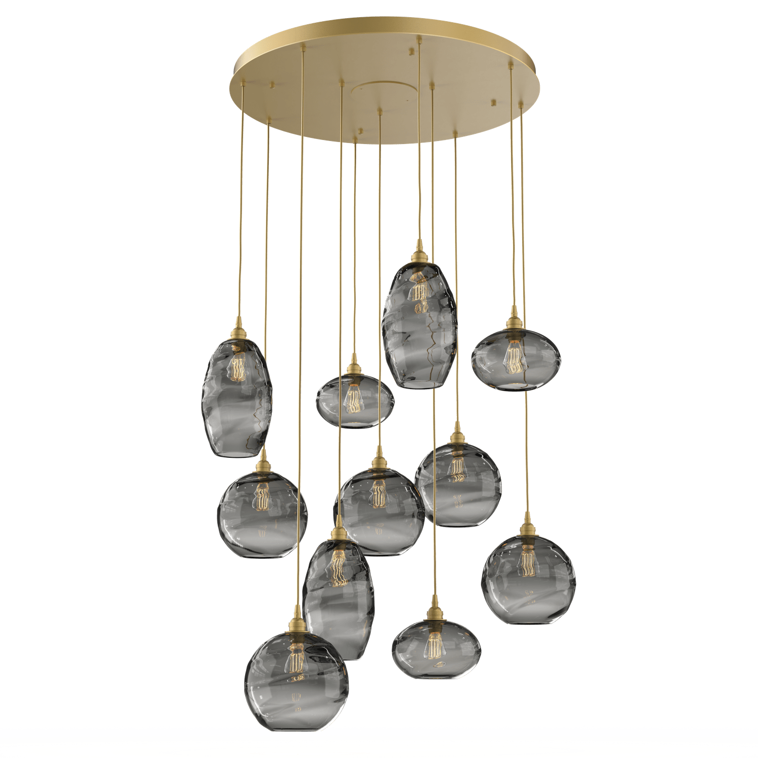 CHB0048-11-GB-OS-Hammerton-Studio-Optic-Blown-Glass-Misto-11-light-round-pendant-chandelier-with-gilded-brass-finish-and-optic-smoke-blown-glass-shades-and-incandescent-lamping