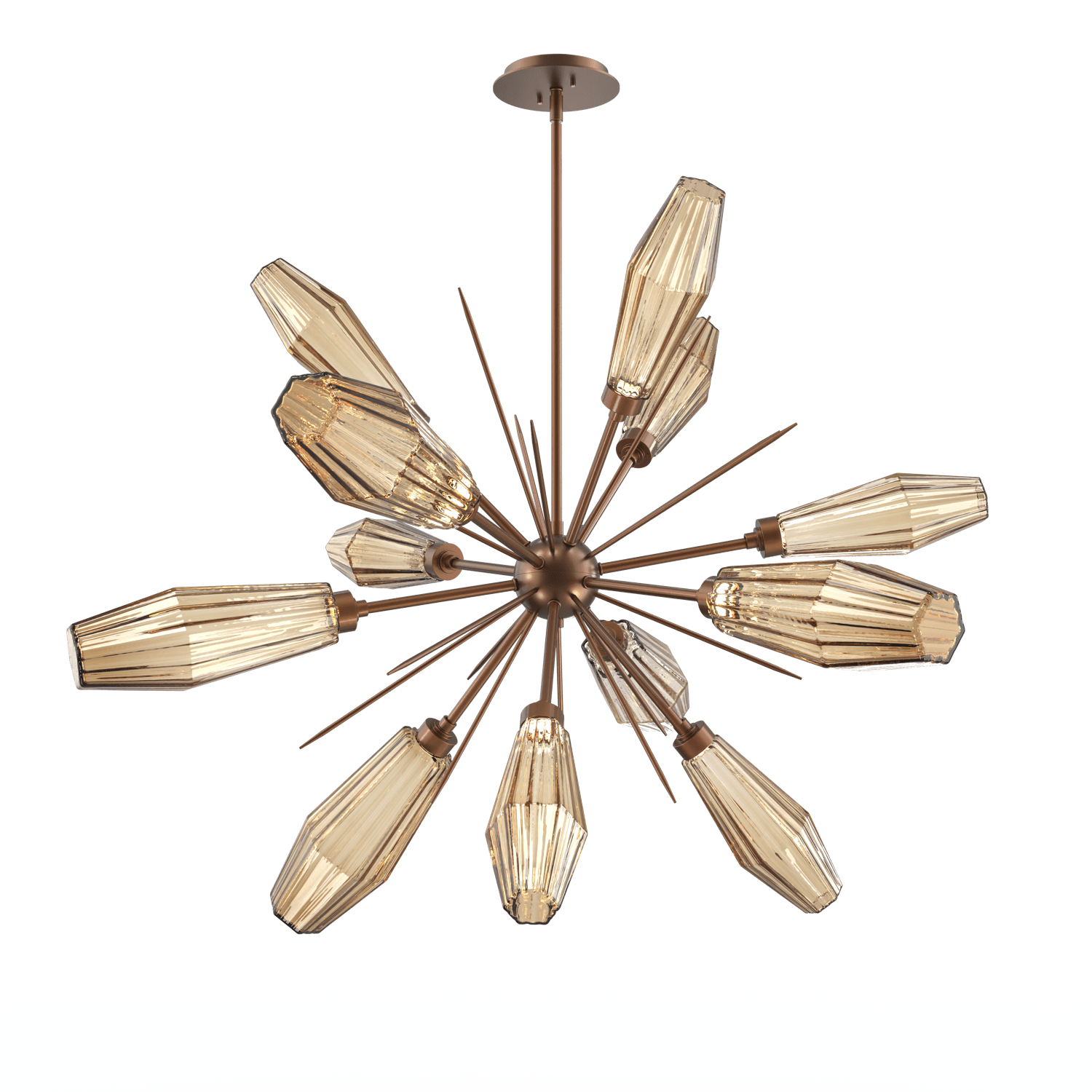 CHB0049-0A-BB-RB-Hammerton-Studio-Aalto-38-inch-starburst-chandelier-with-burnished-bronze-finish-and-optic-ribbed-bronze-glass-shades-and-LED-lamping