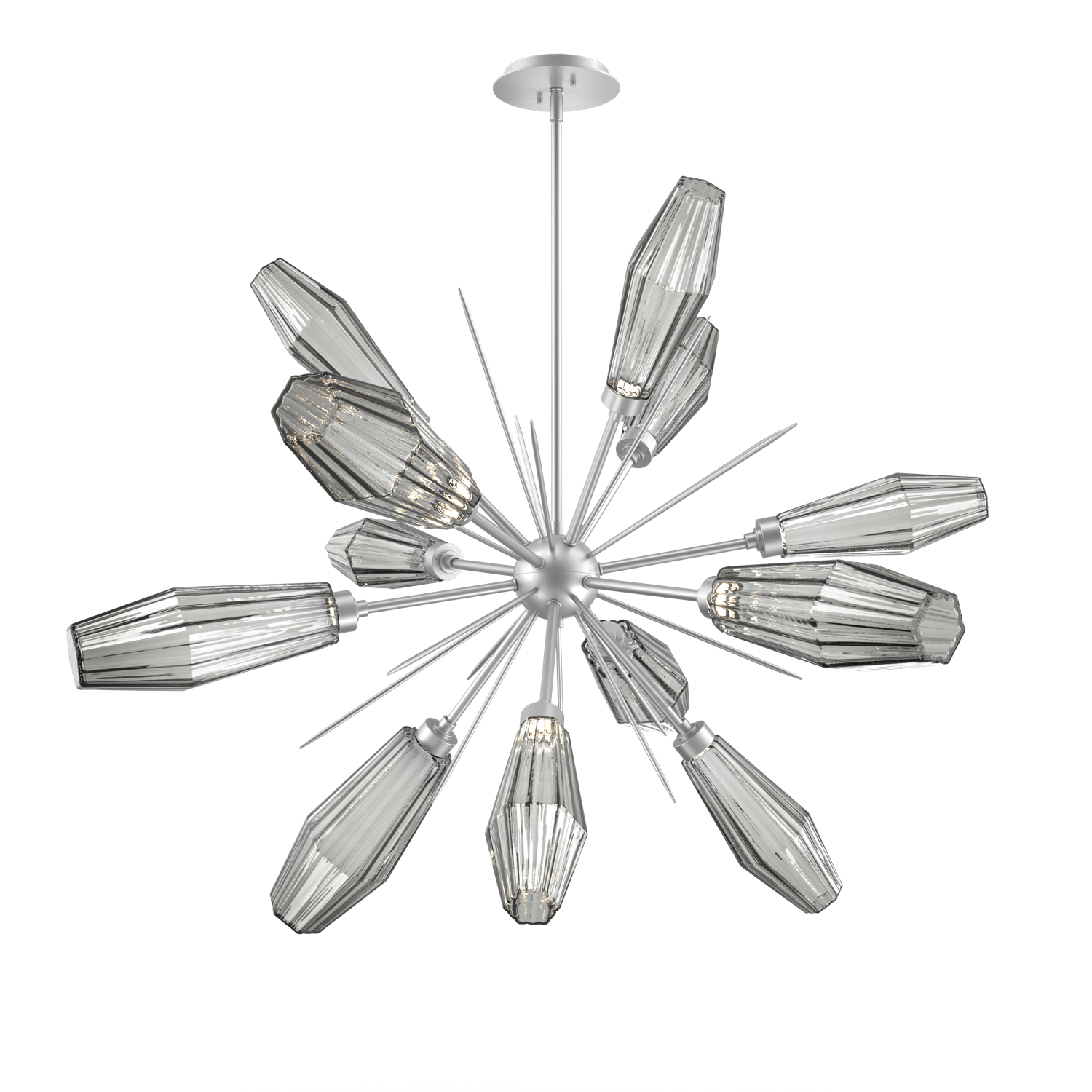 CHB0049-0A-CS-RS-Hammerton-Studio-Aalto-38-inch-starburst-chandelier-with-classic-silver-finish-and-optic-ribbed-smoke-glass-shades-and-LED-lamping