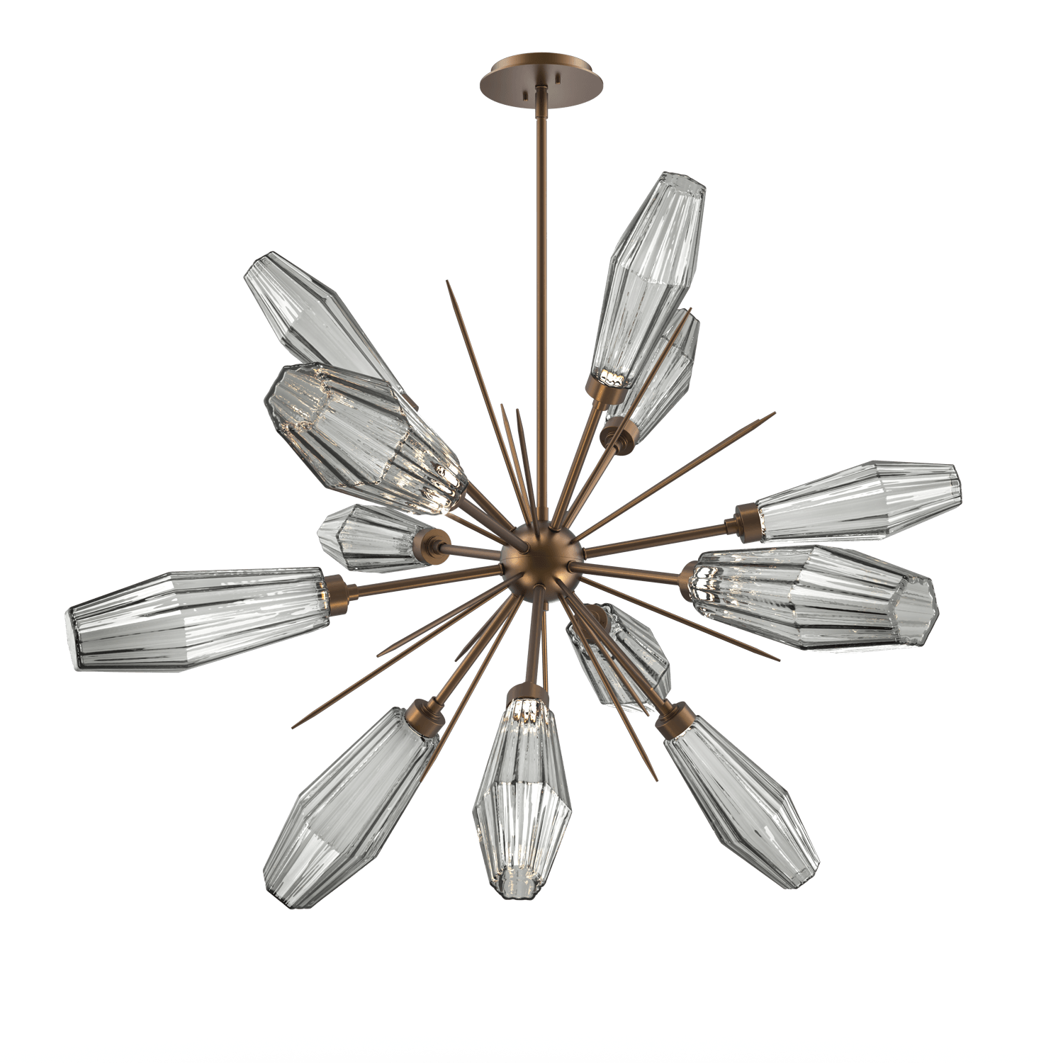 CHB0049-0A-FB-RS-Hammerton-Studio-Aalto-38-inch-starburst-chandelier-with-flat-bronze-finish-and-optic-ribbed-smoke-glass-shades-and-LED-lamping
