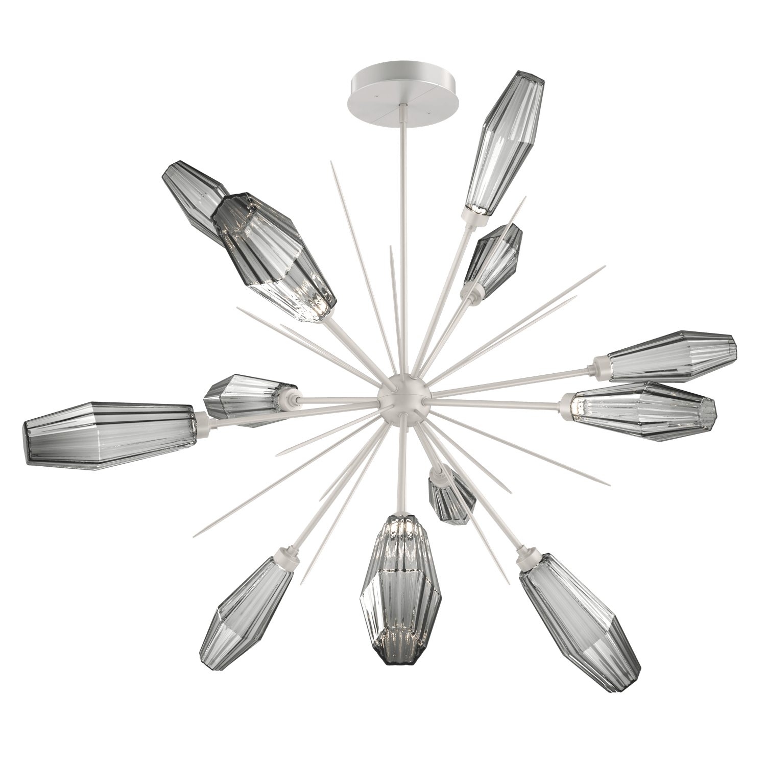 CHB0049-0B-BS-RS-Hammerton-Studio-Aalto-49-inch-starburst-chandelier-with-metallic-beige-silver-finish-and-optic-ribbed-smoke-glass-shades-and-LED-lamping