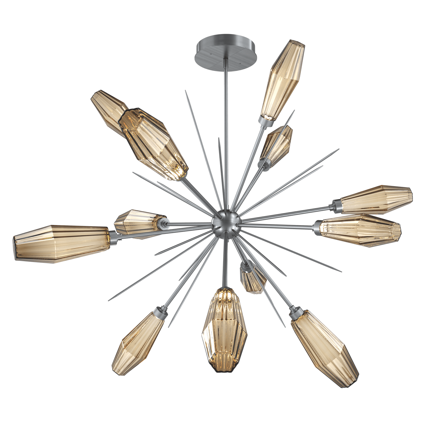 CHB0049-0B-GM-RB-Hammerton-Studio-Aalto-49-inch-starburst-chandelier-with-gunmetal-finish-and-optic-ribbed-bronze-glass-shades-and-LED-lamping